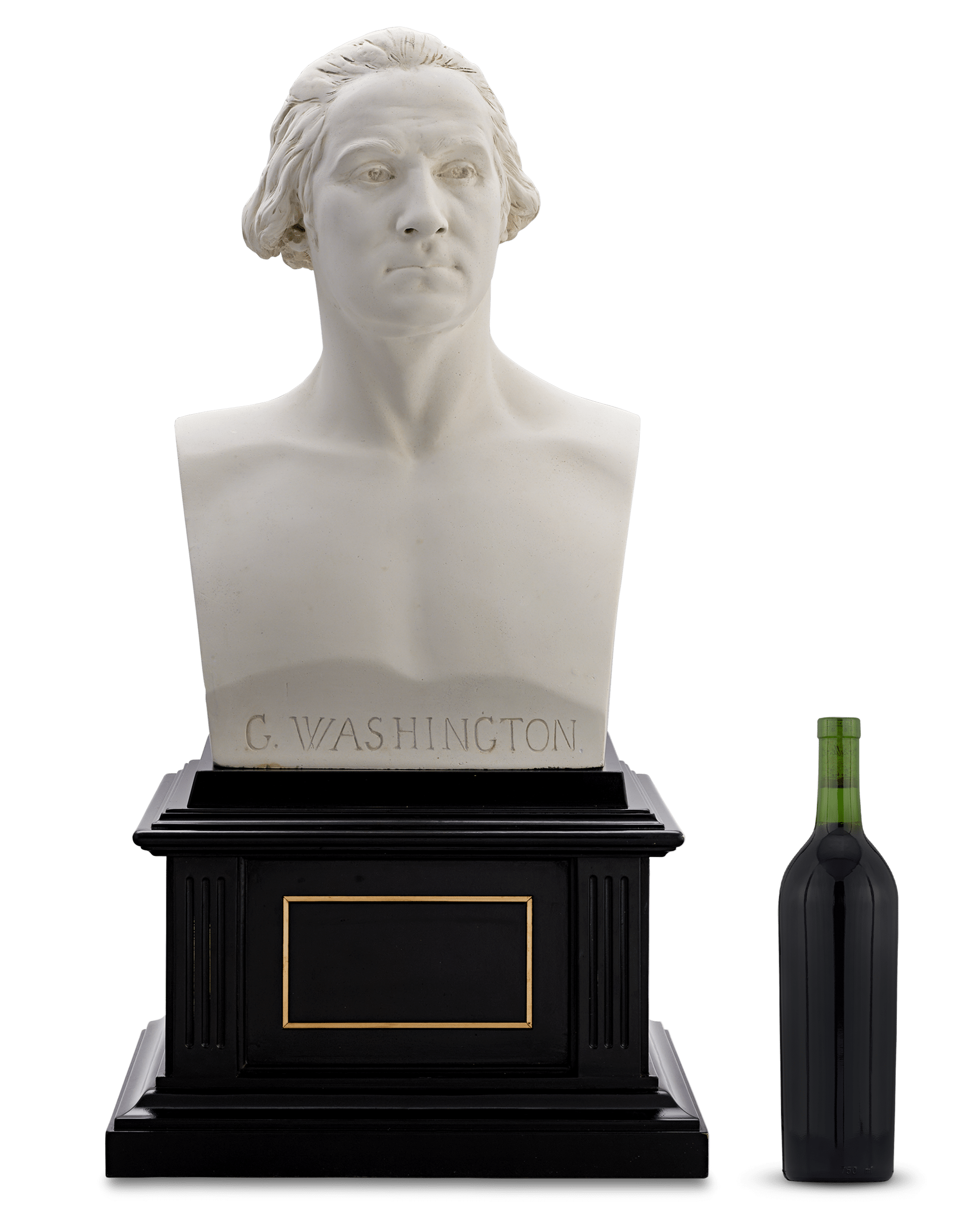 Plaster Bust of George Washington by Jean-Antoine Houdon