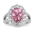 Untreated Padparadscha Sapphire Ring, 6.19 Carats