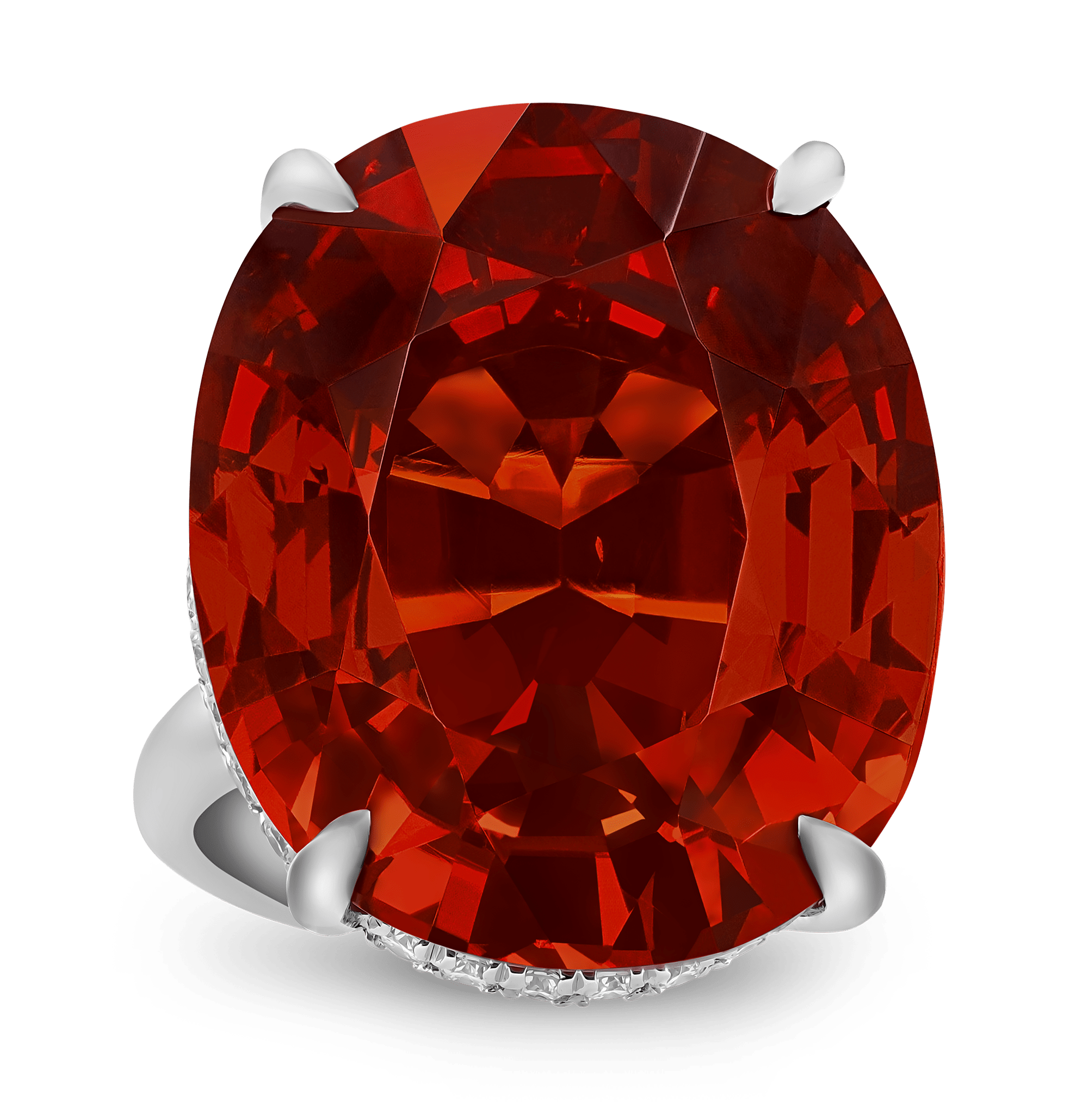 Spessartite Garnet Ring, 54.39 carats