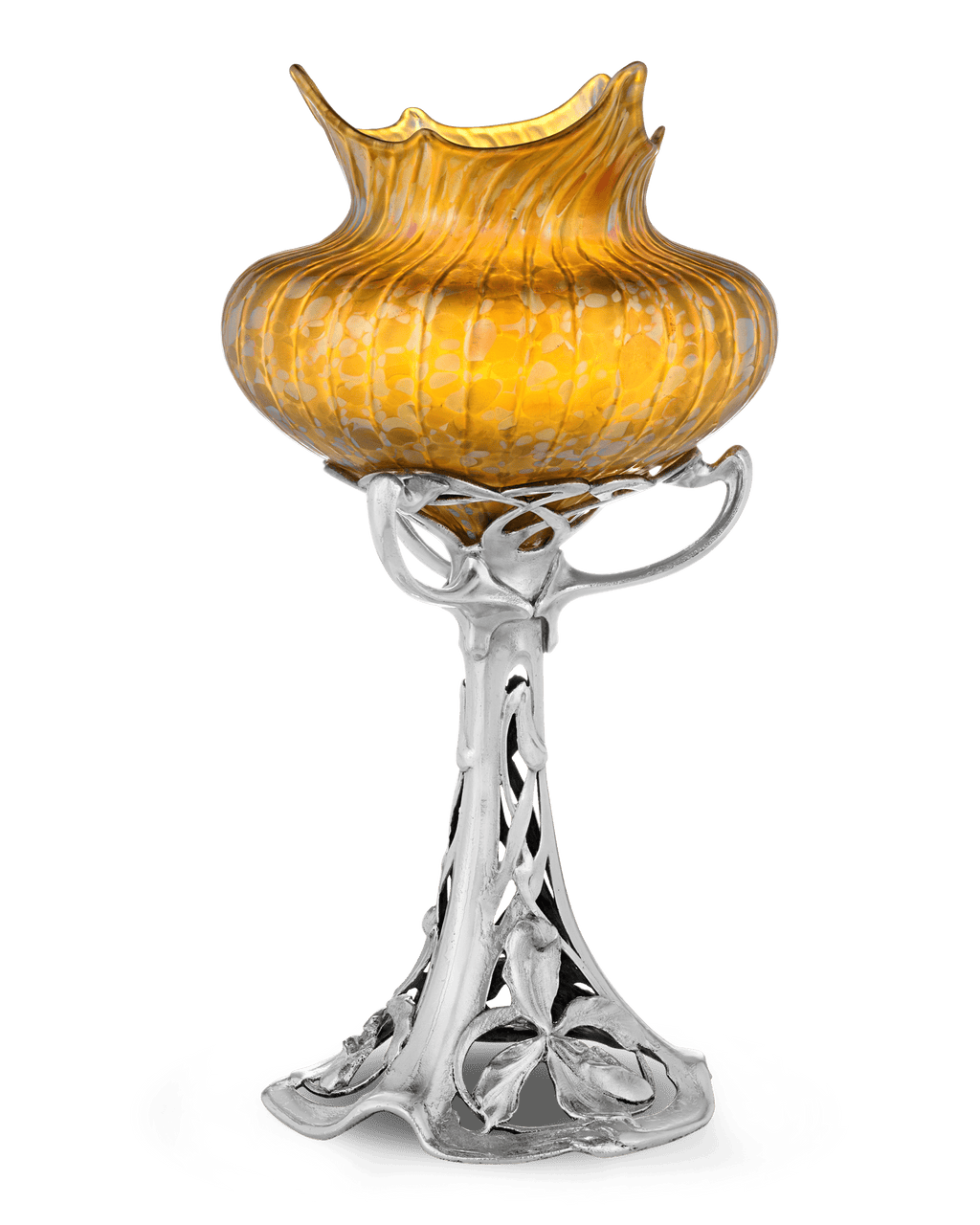 Loetz Phaenomen Genre Vase on a Floral Base