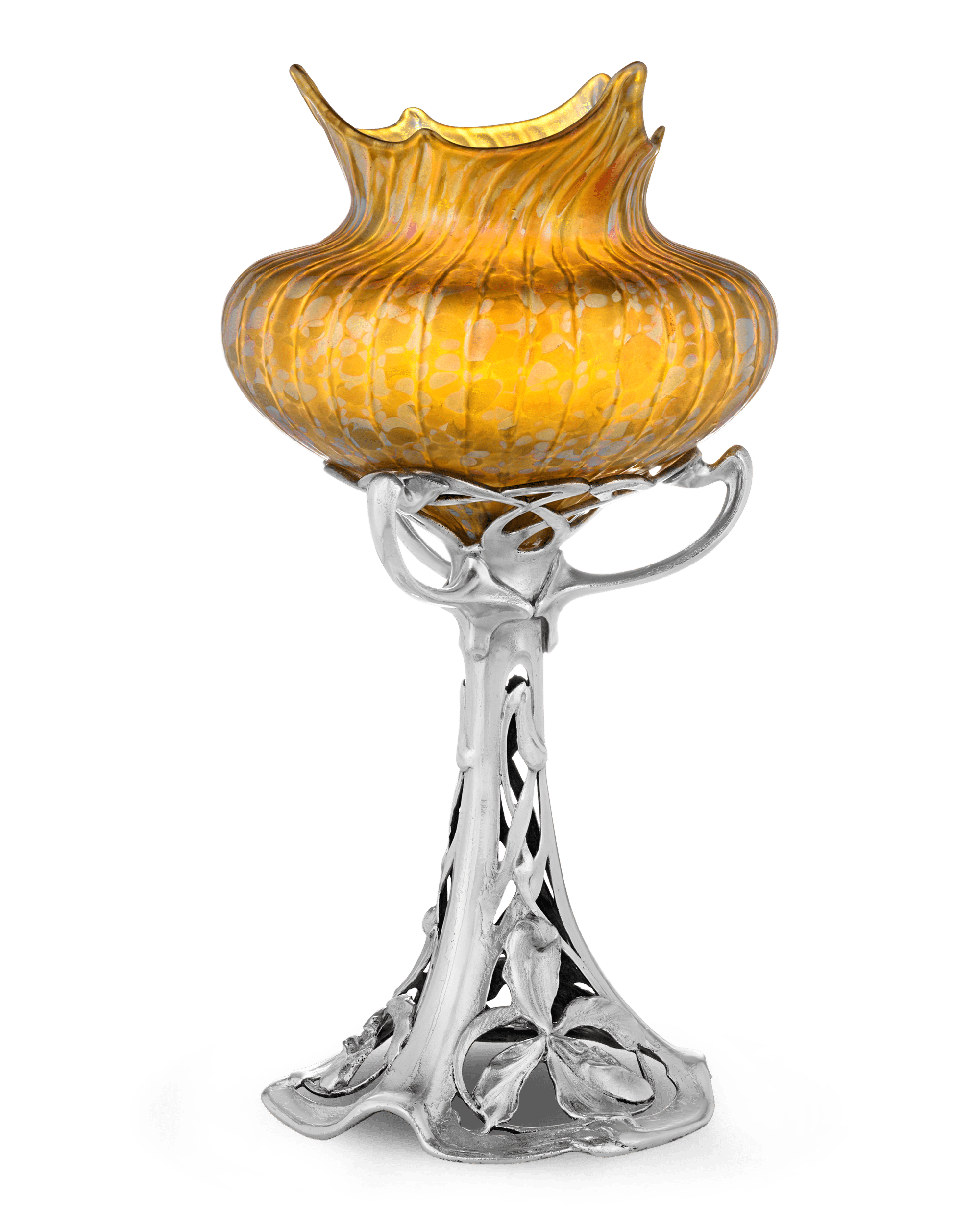 Loetz Phaenomen Genre Vase on a Floral Base