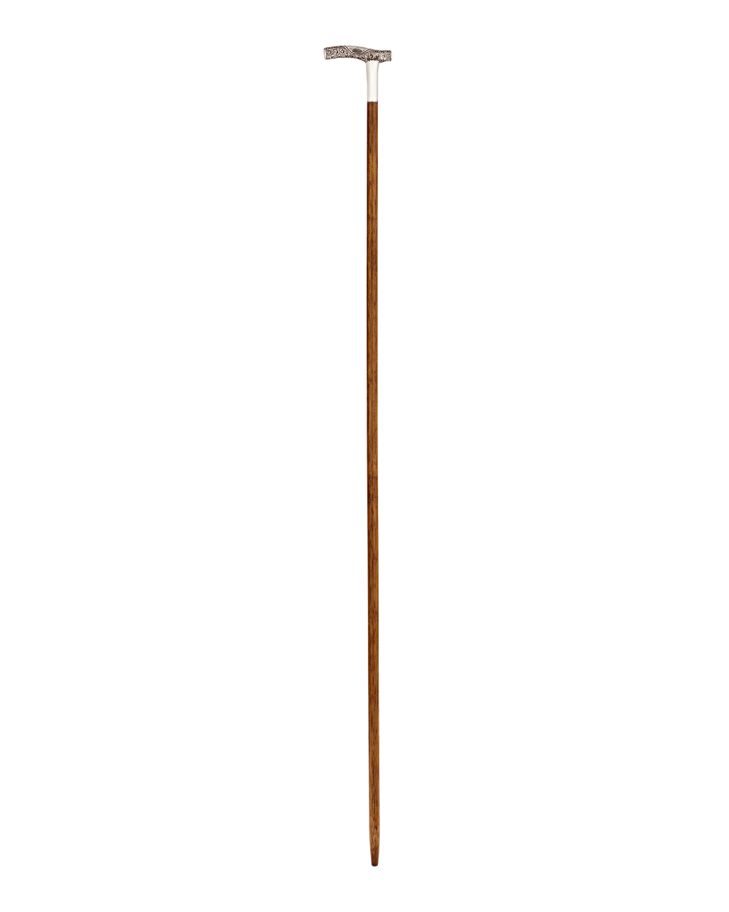 Antique Cane with Silver Crook Handle