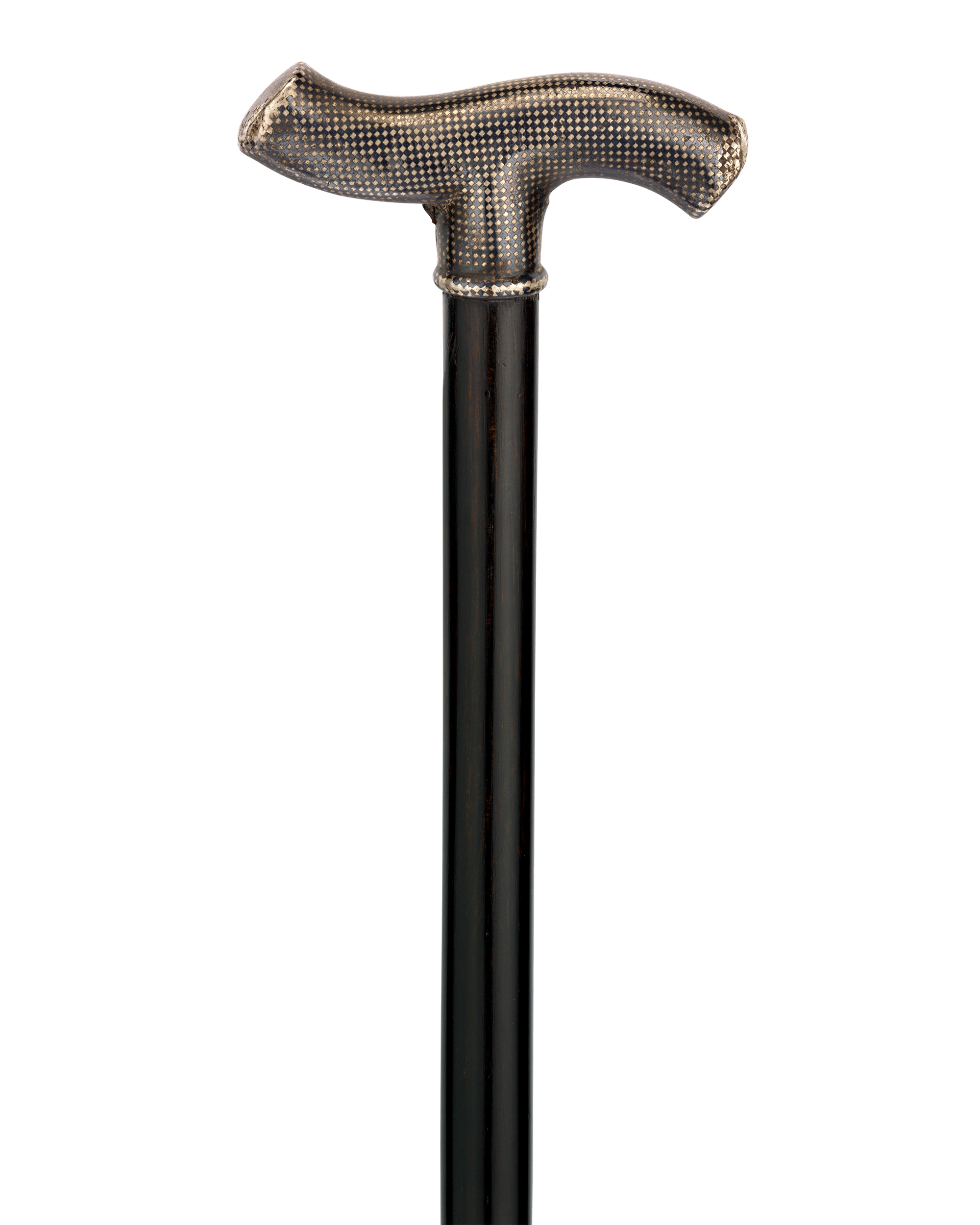Niello Silver Cane