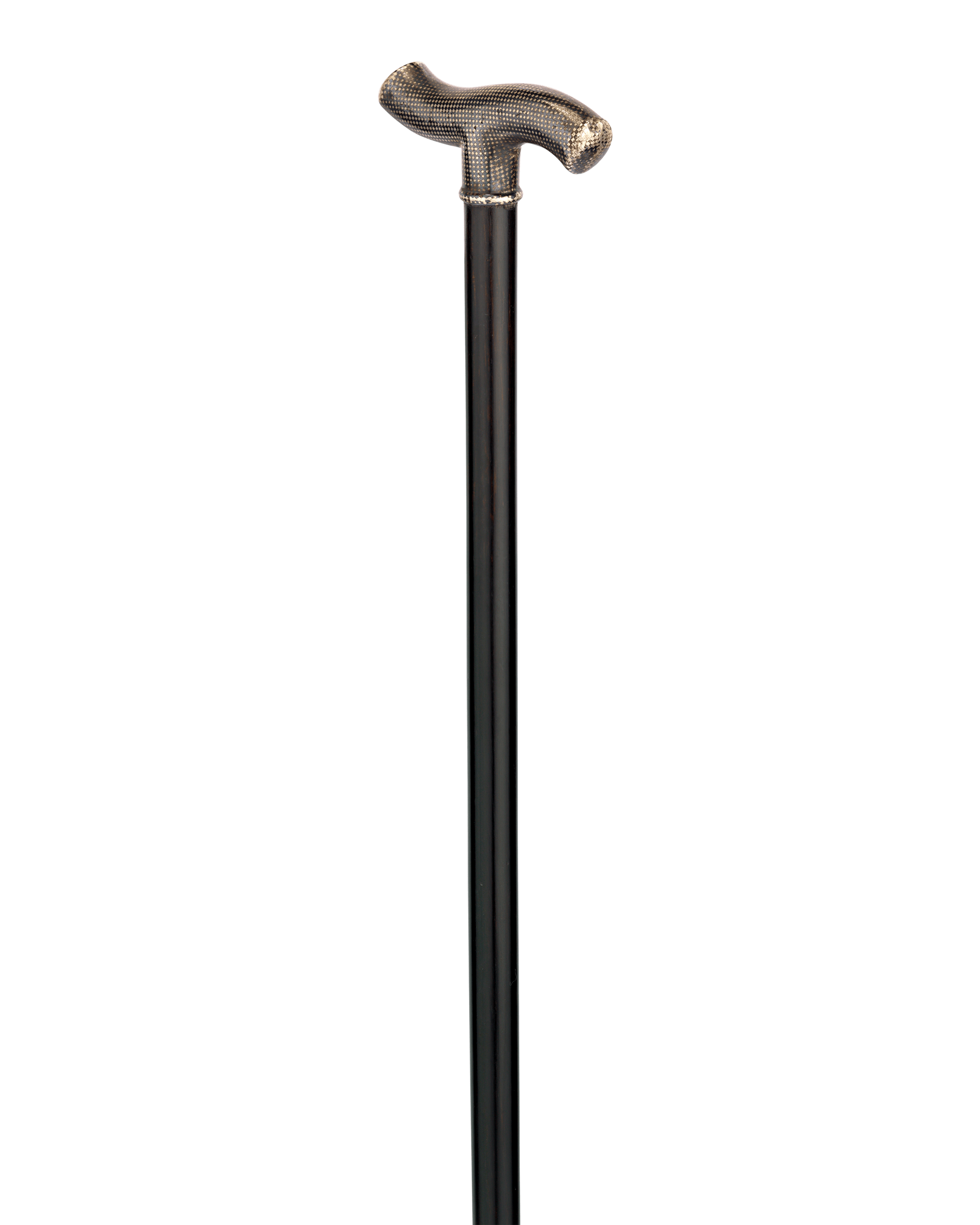 Niello Silver Cane
