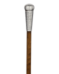 Engraved Silver Knob Cane