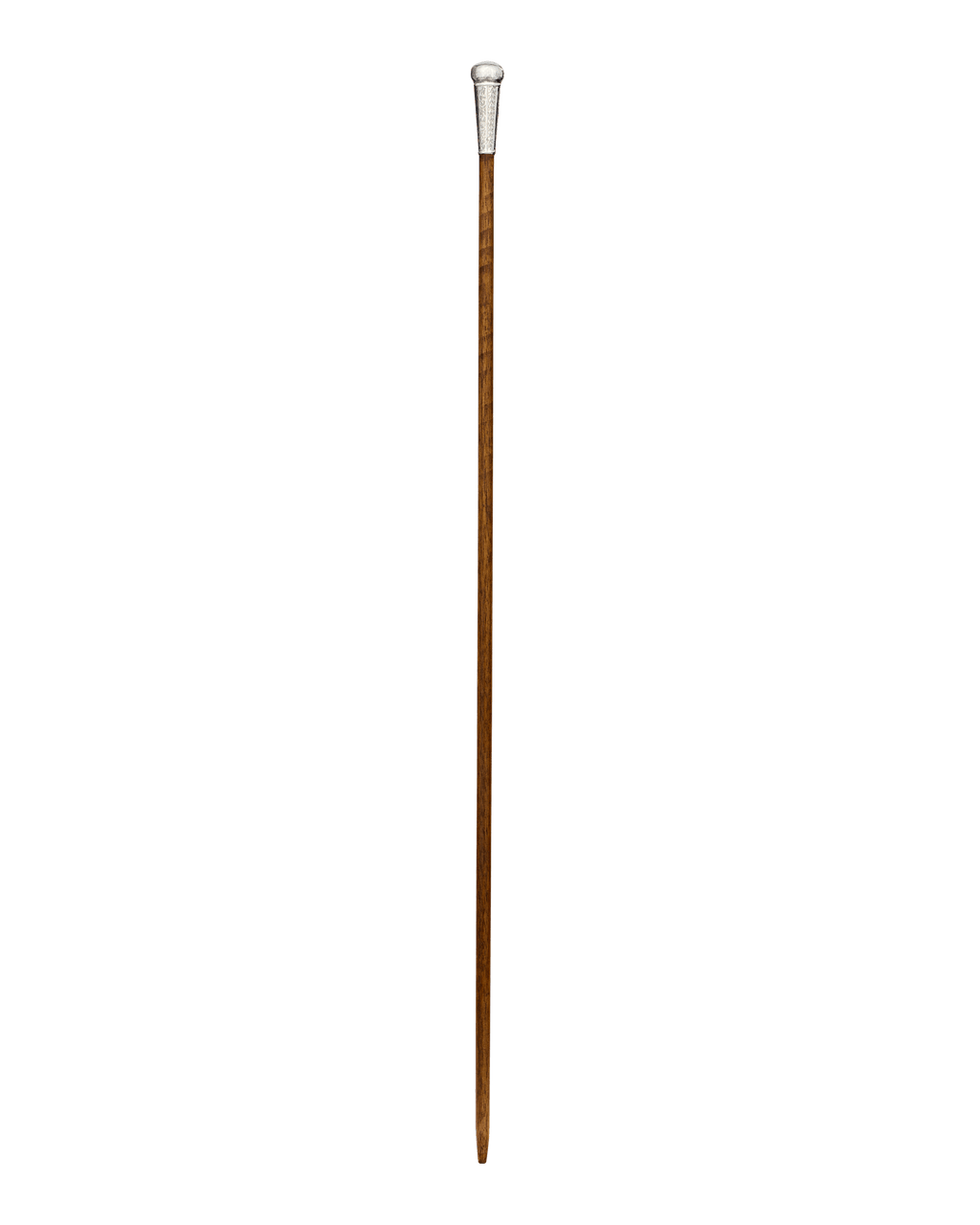 Engraved Silver Knob Cane