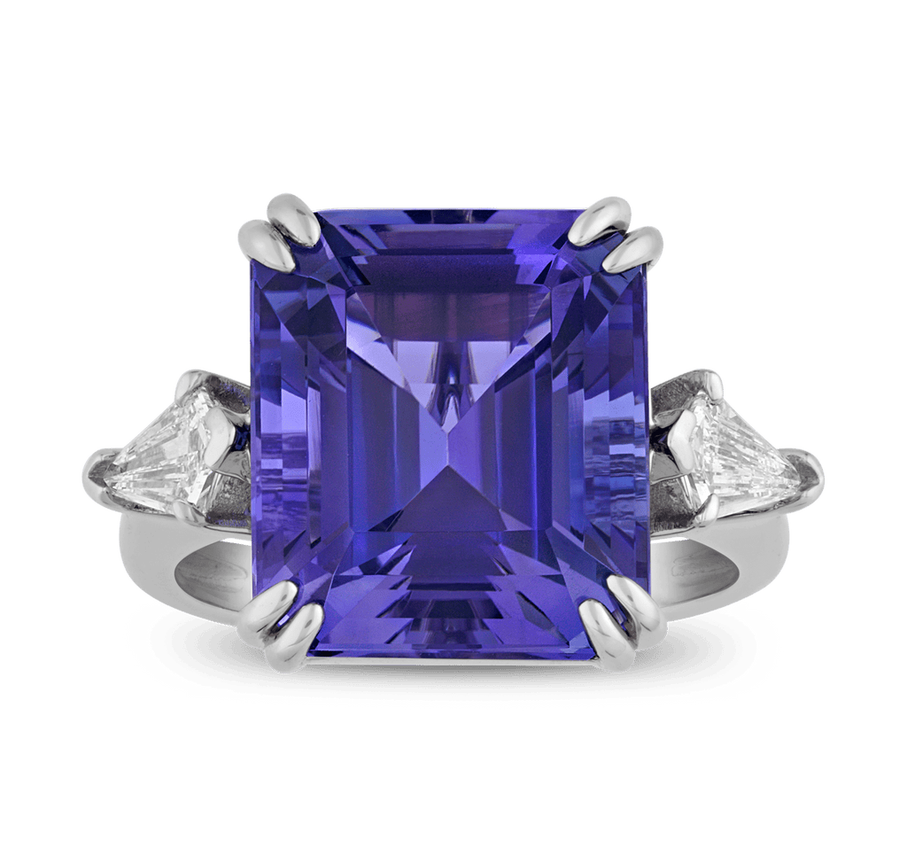 Untreated Tanzanite Ring, 11.40 carats