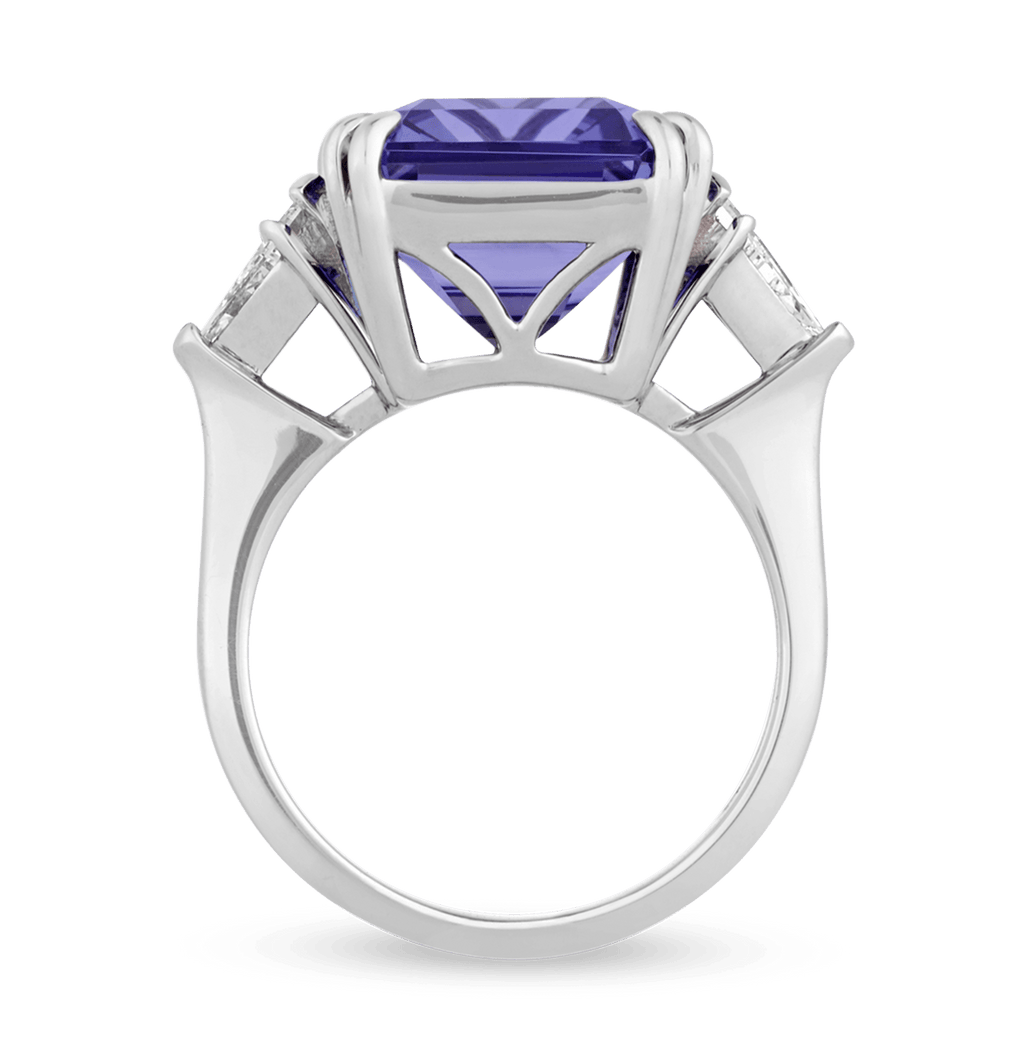 Untreated Tanzanite Ring, 11.40 carats