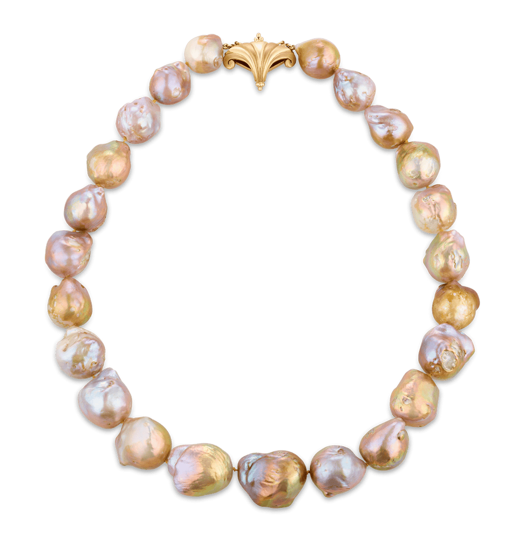 Yangtze Fireball Pearl Necklace