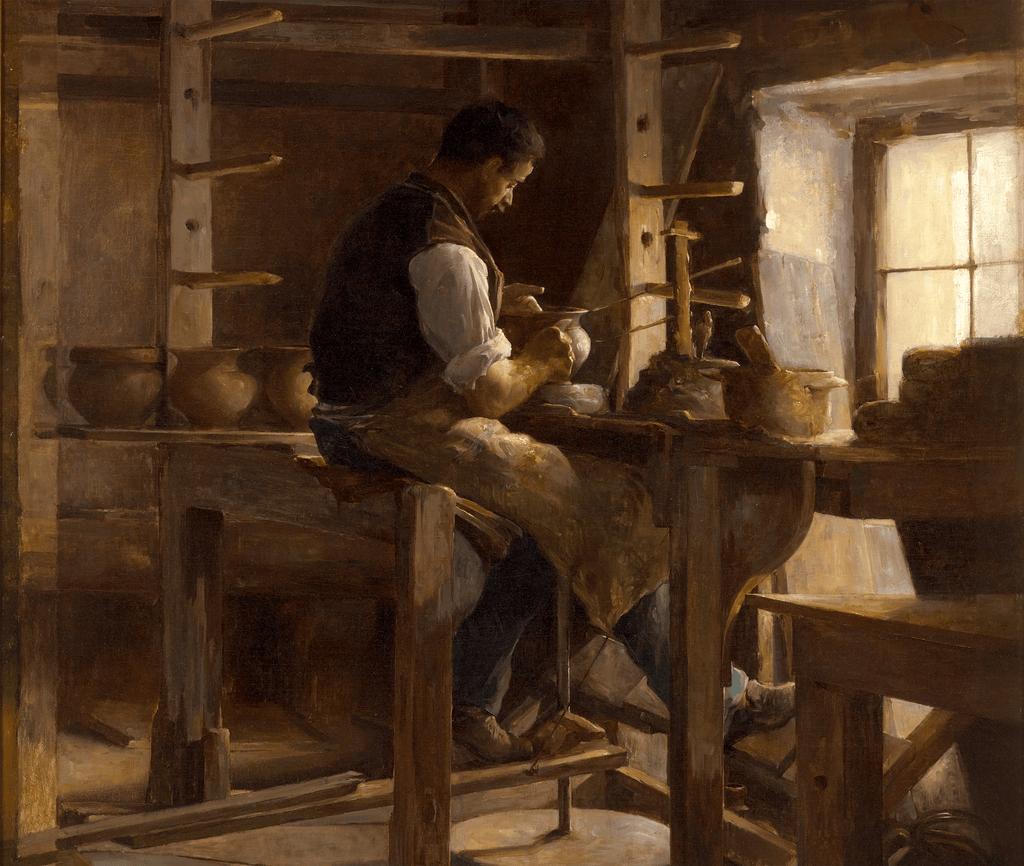 The Potter by Léon Olivié-Bon