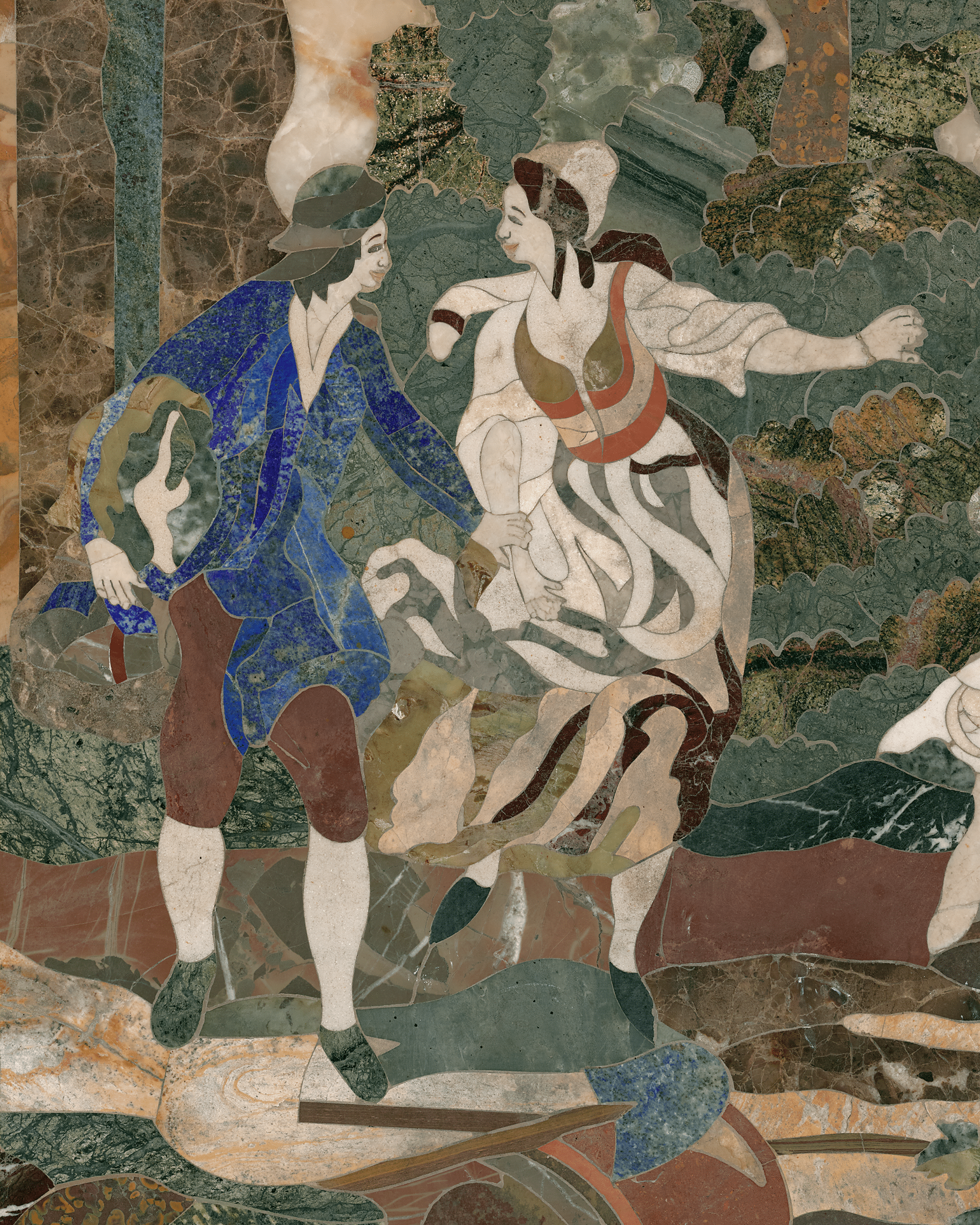Florentine Pietre Dure Plaque