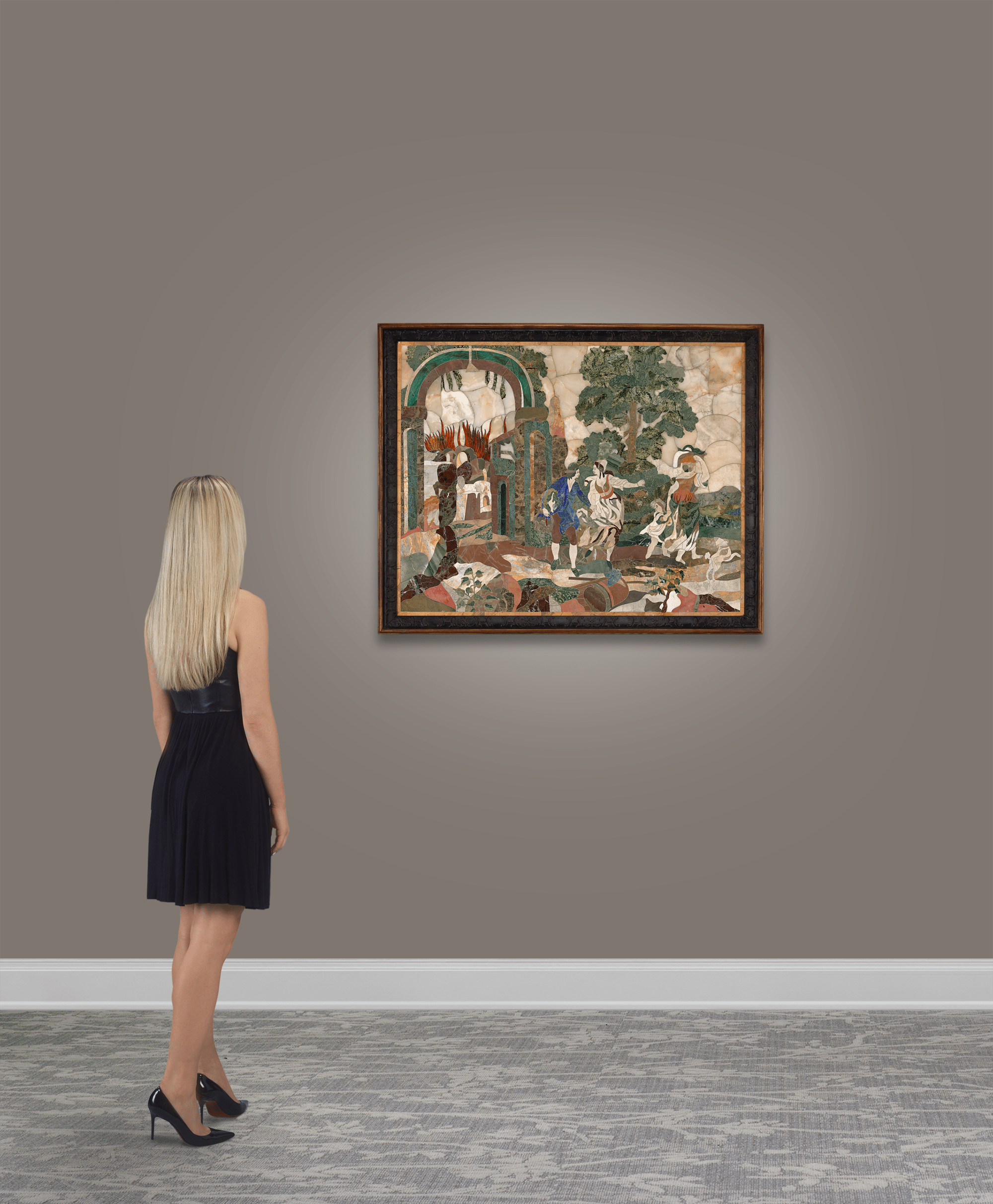 Florentine Pietre Dure Plaque