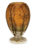 Daum Nancy Winter Landscape Vase