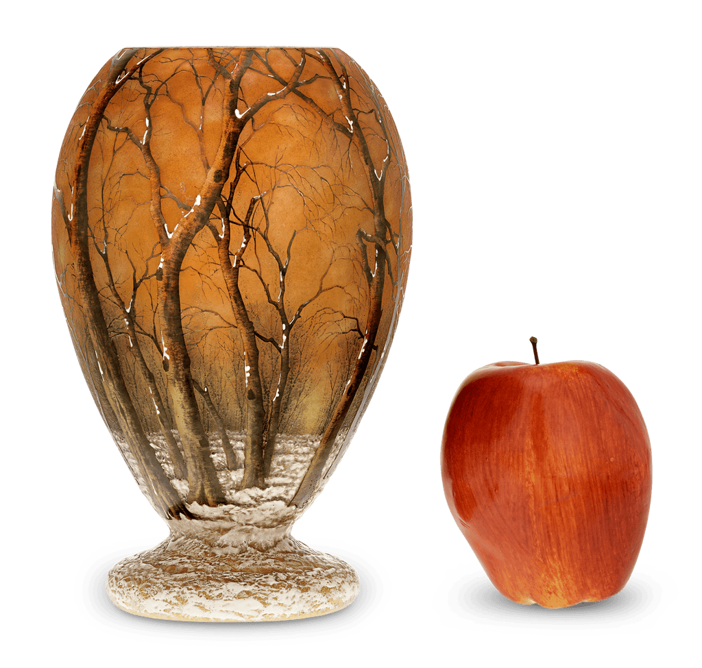 Daum Nancy Winter Landscape Vase