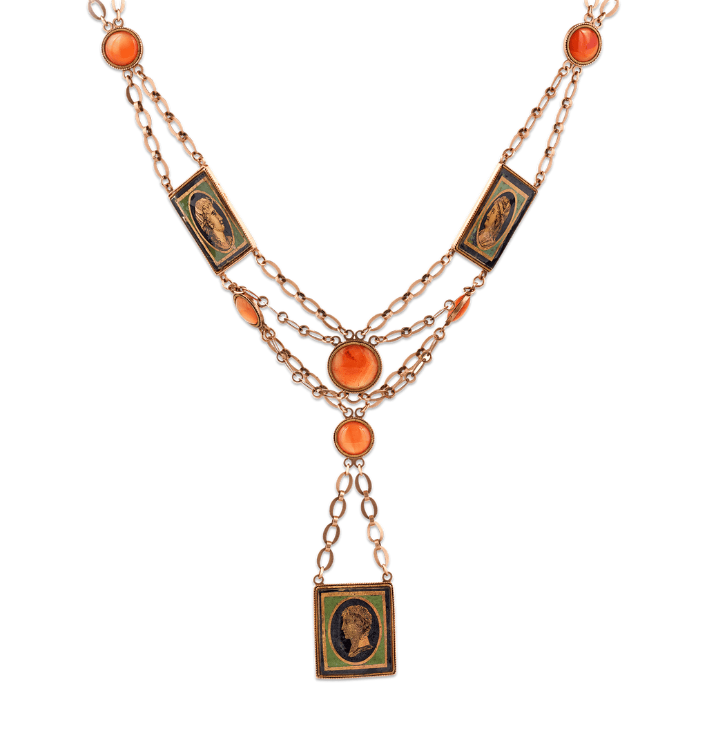 First Empire Napoleonic Portrait Necklace