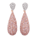 Salavetti Purplish Pink Diamond Earrings, 14.75 Carats