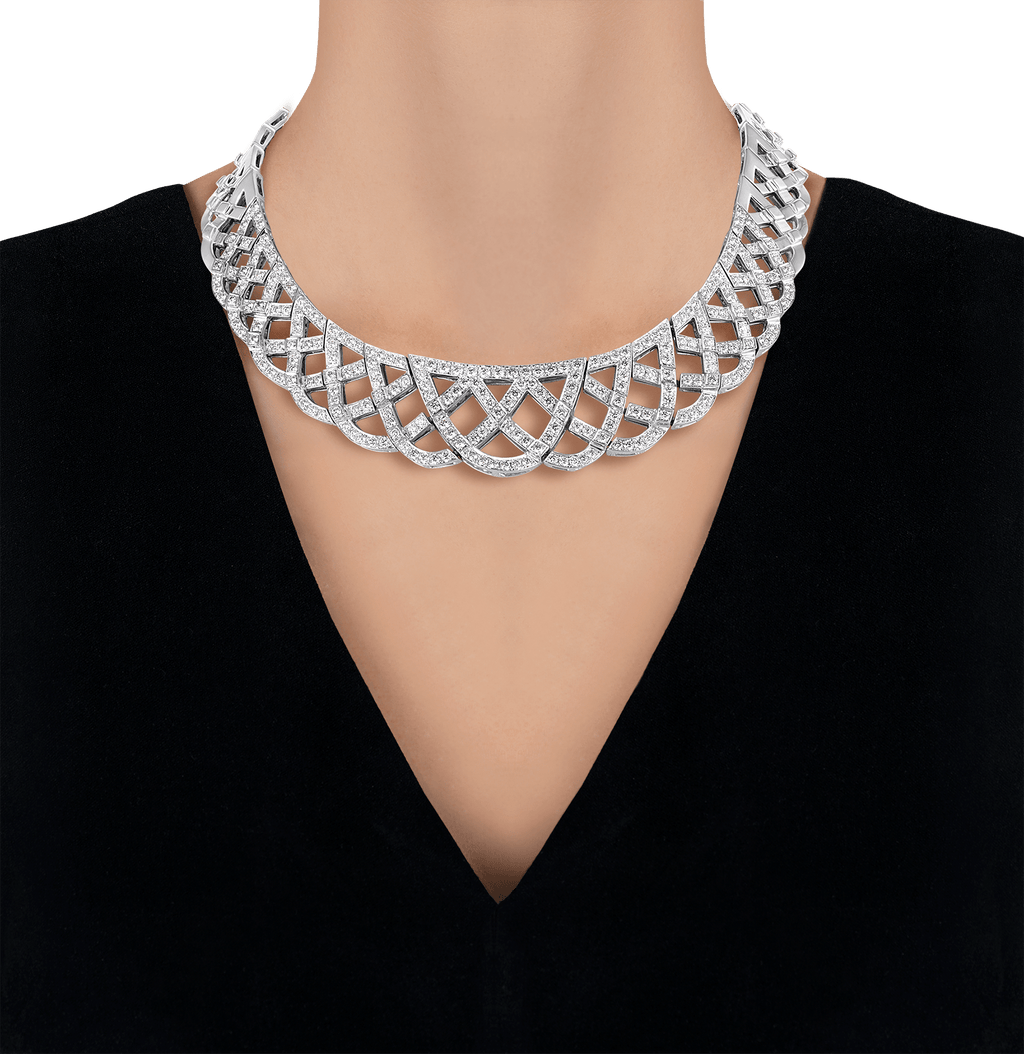 Hans D. Krieger Diamond and Gold Neckace, 16.84 carats