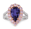 Unheated Brazilian Paraiba Tourmaline Ring, 2.30 Carats