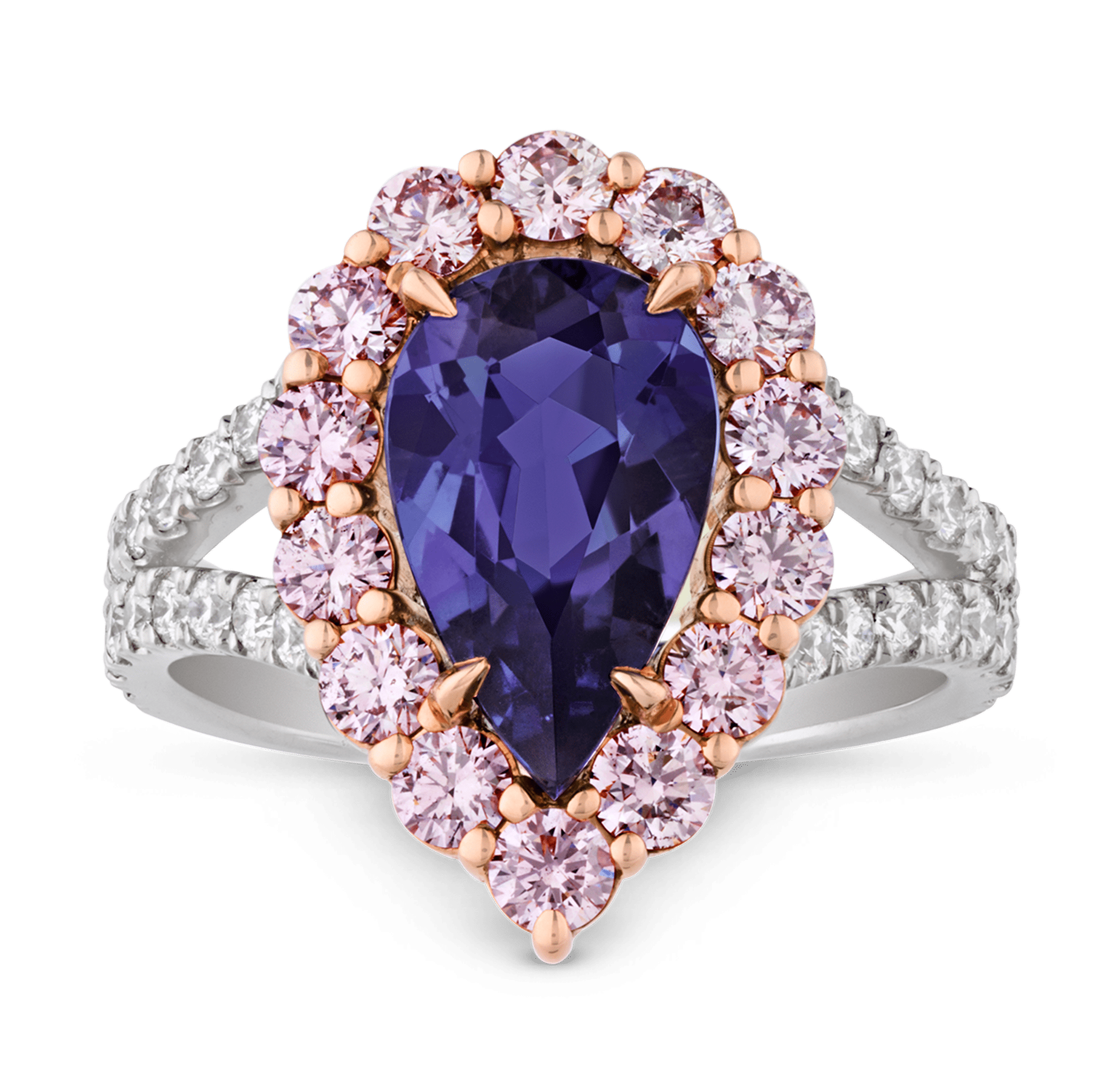 Unheated Brazilian Paraiba Tourmaline Ring, 2.30 Carats