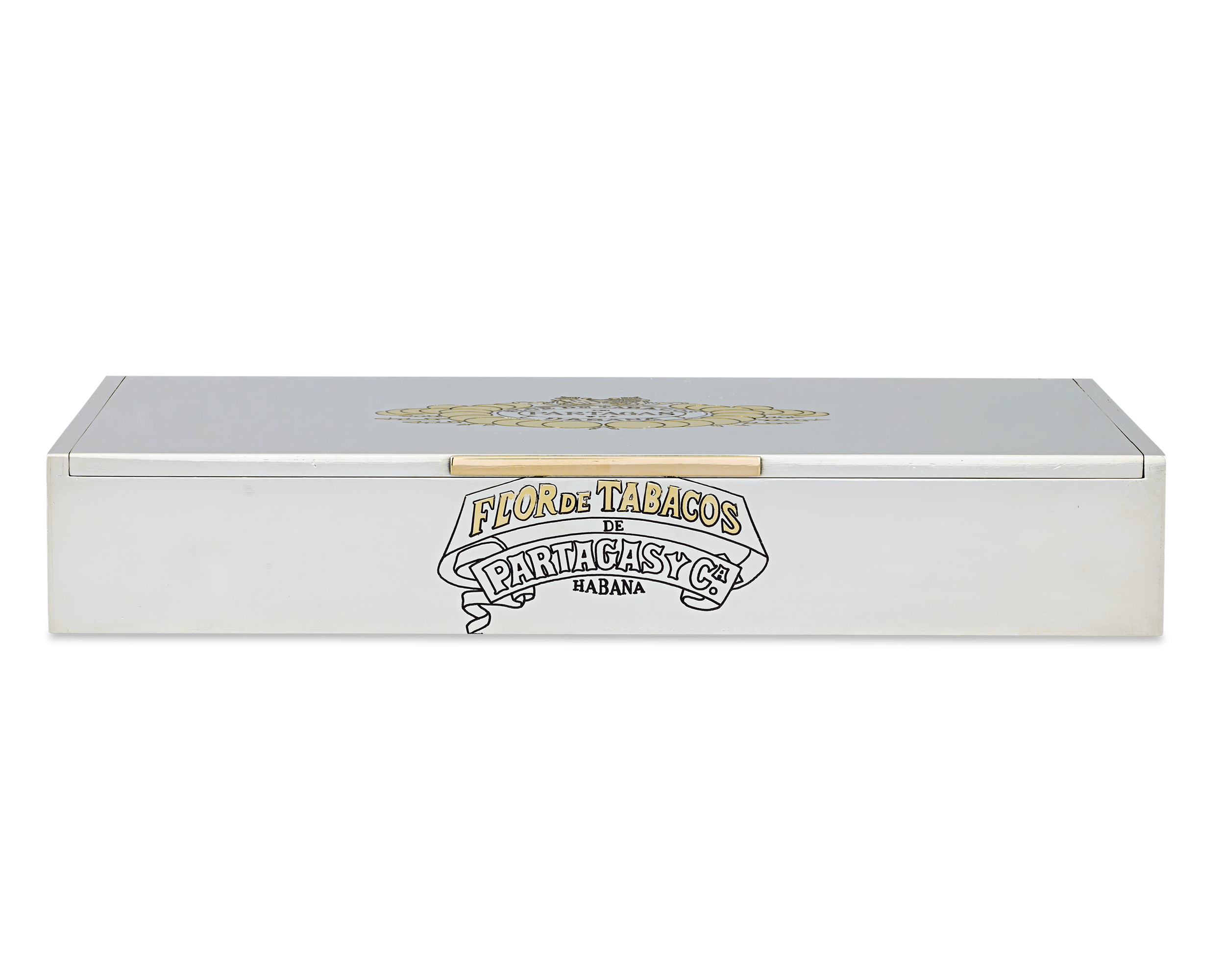 Bulgari Sterling Silver and Gold Partagás Cigar Box