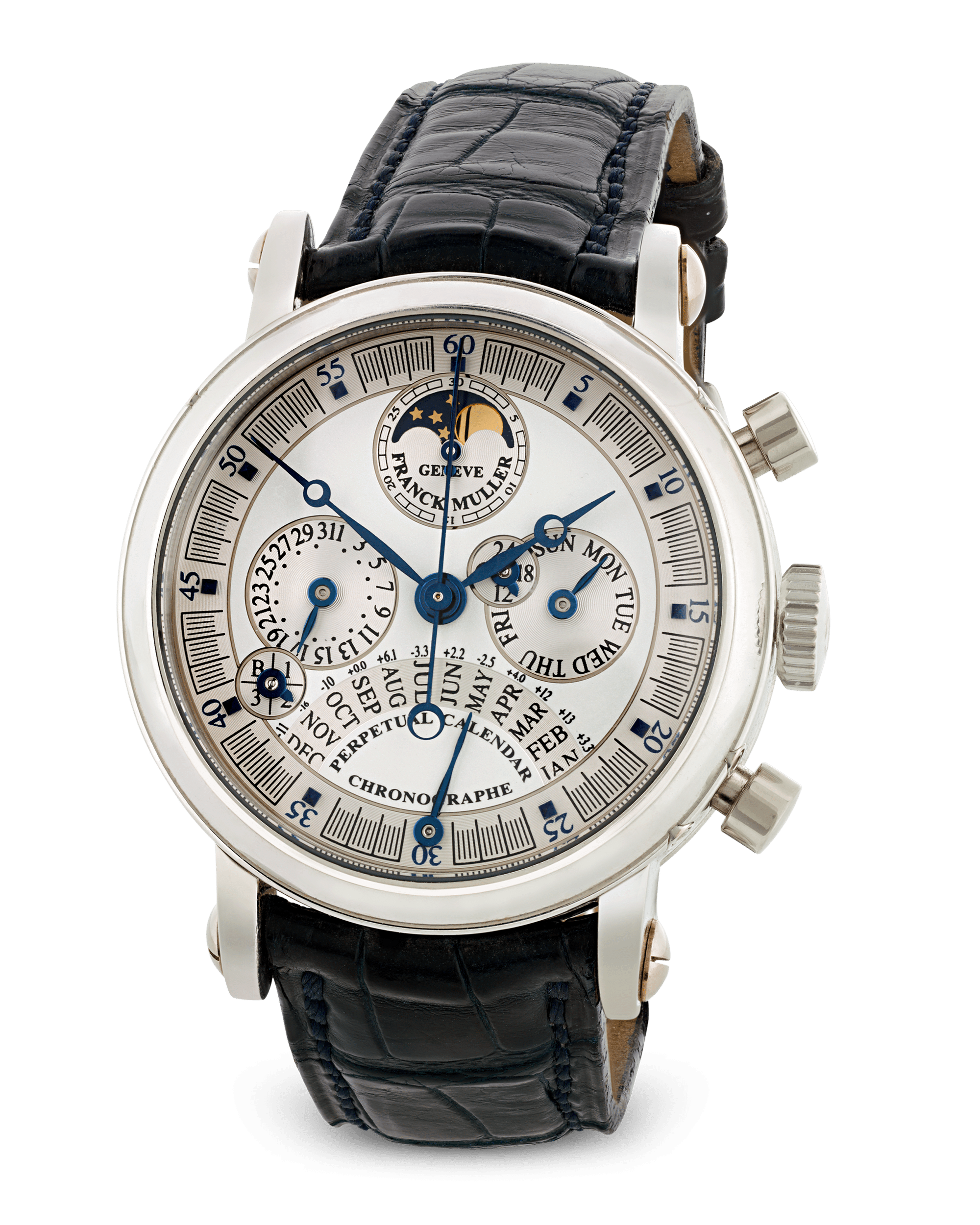 Franck Muller Double Dial Perpetual Calendar Chronograph Watch