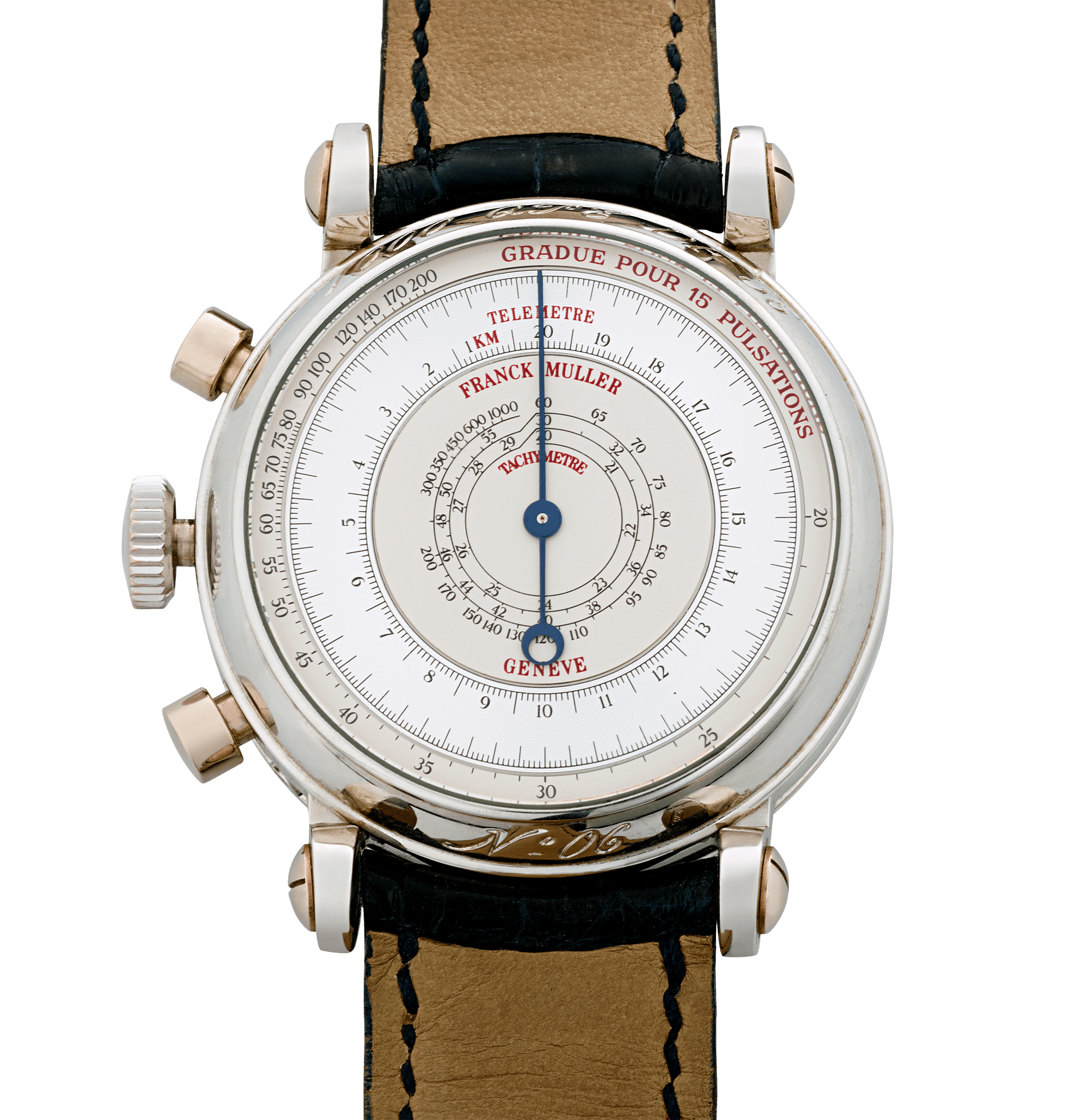 Franck Muller Double Dial Perpetual Calendar Chronograph Watch