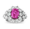 Untreated Purplish Pink Sapphire Ring, 3.24 carats
