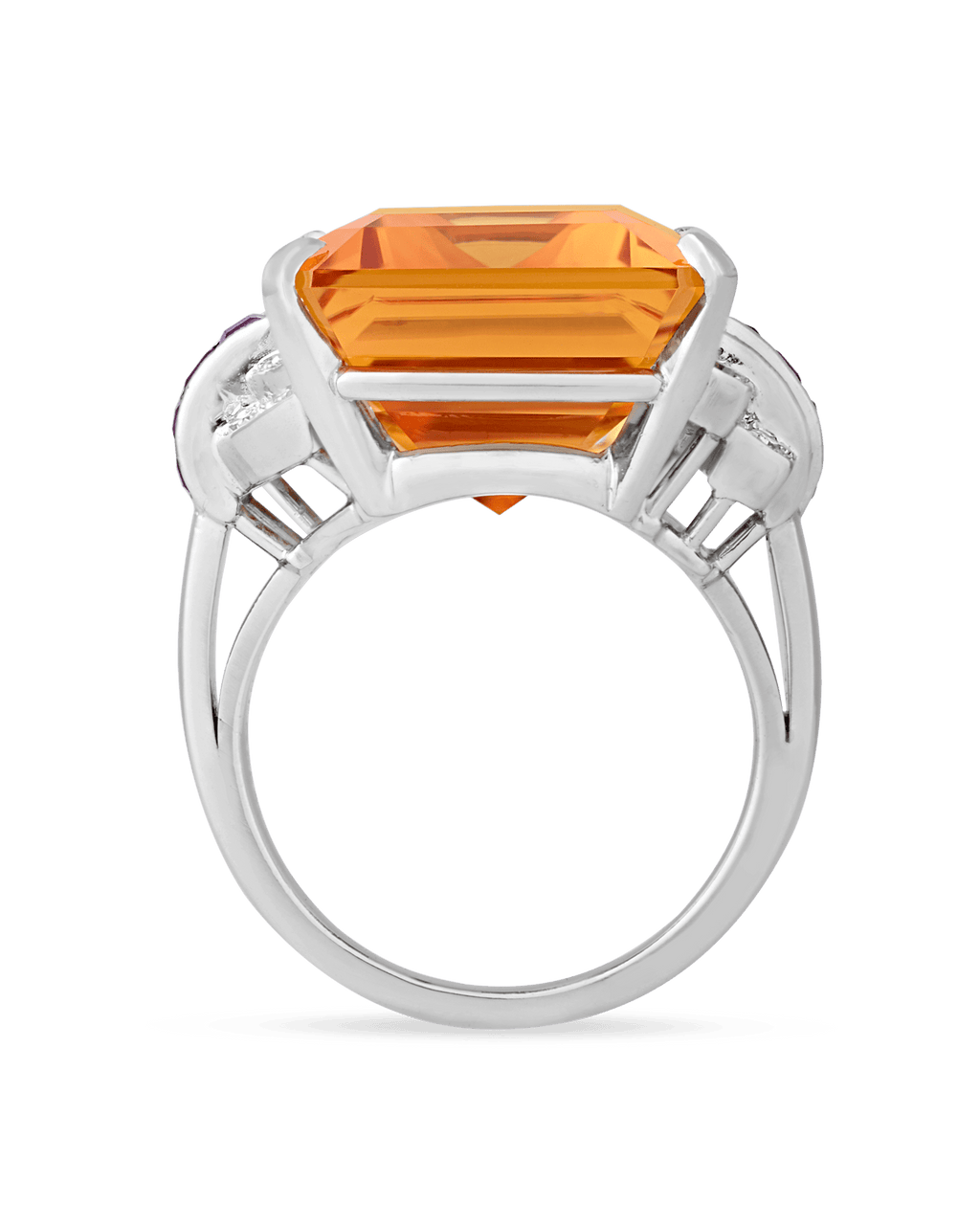 Lambert Brothers Art Deco Citrine Ring, 23.35 Carats
