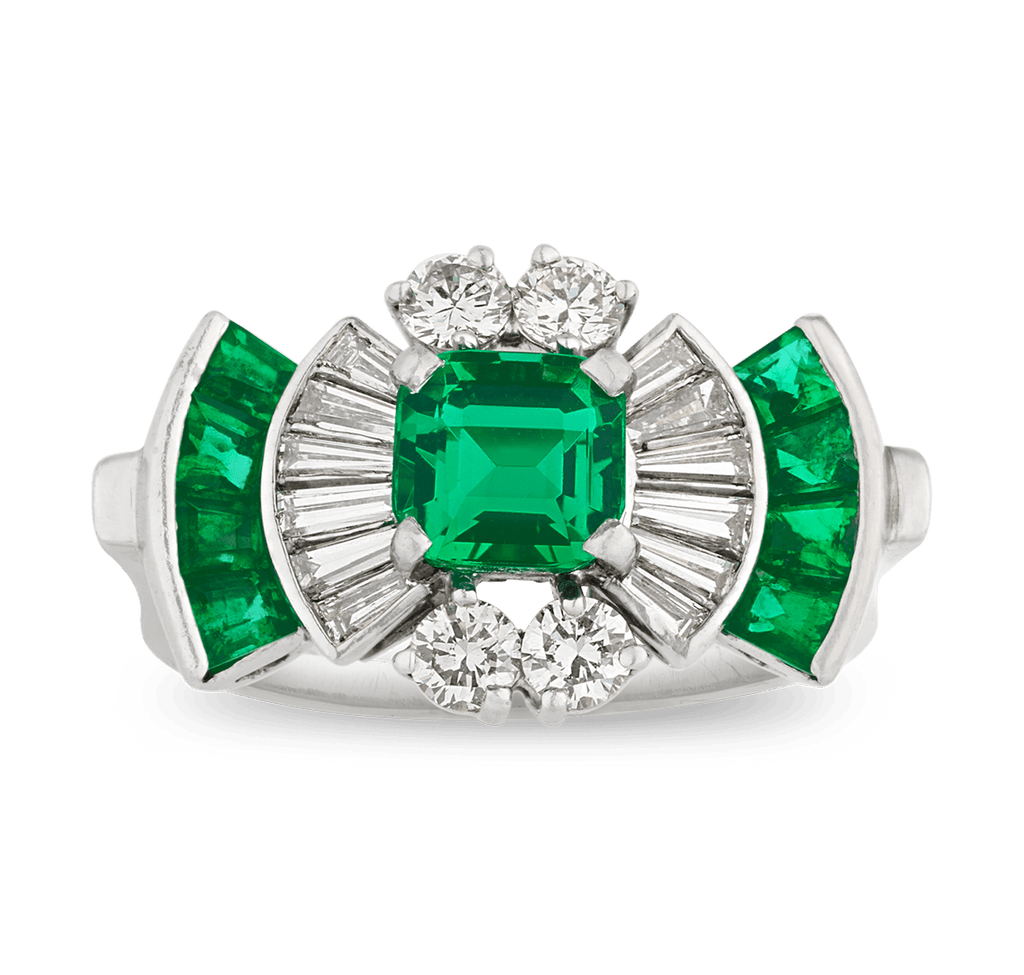 Tiffany & Co. Untreated Colombian Emerald Ring, 1.25 carats