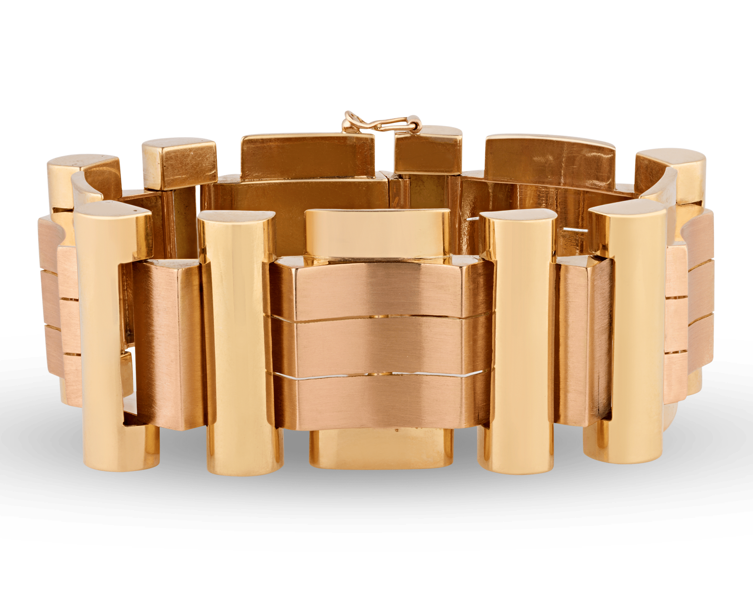 Retro Rose and Yellow Gold Bracelet