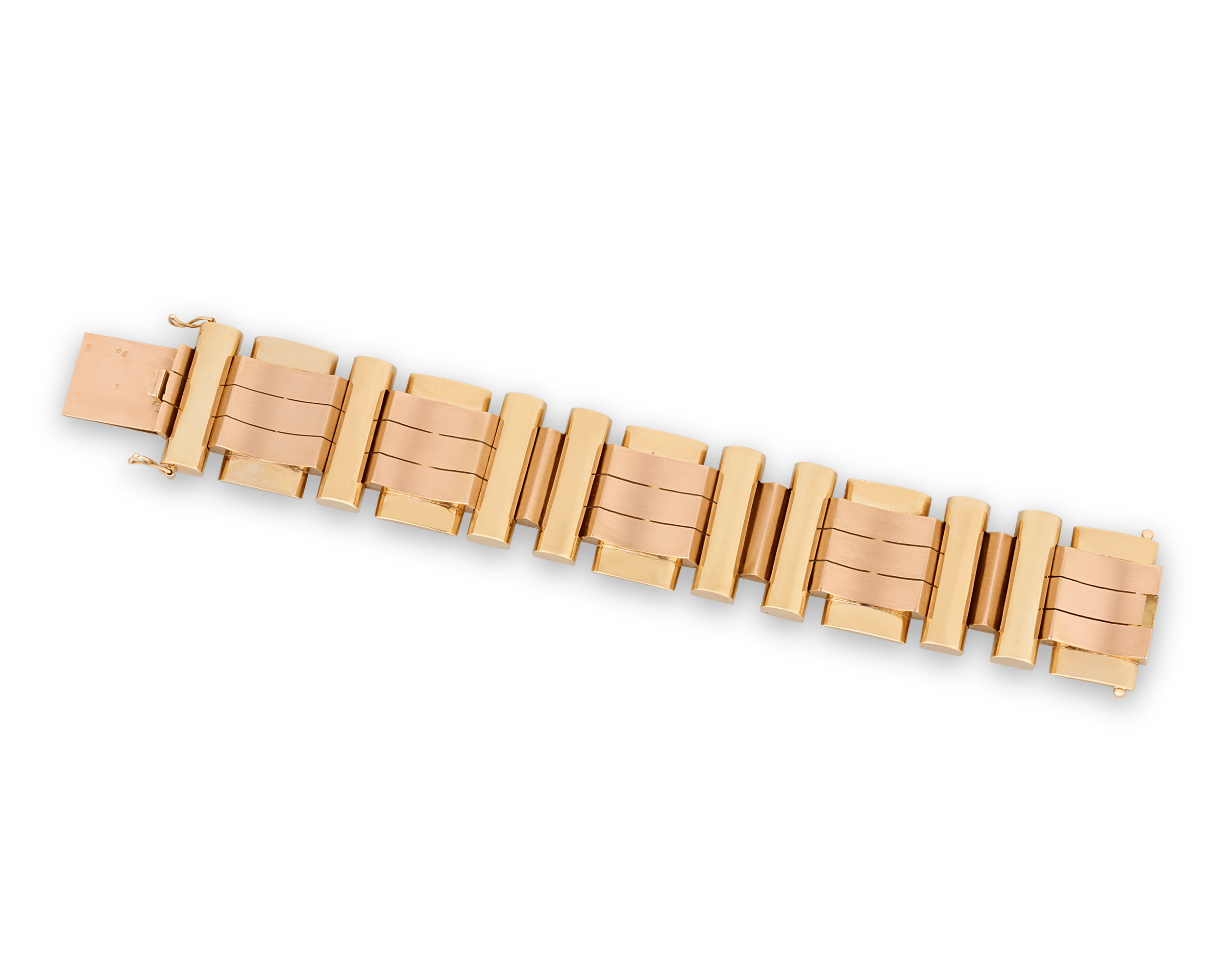 Retro Rose and Yellow Gold Bracelet