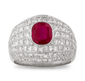 Unheated Burma Ruby Ring, 2.56 carats
