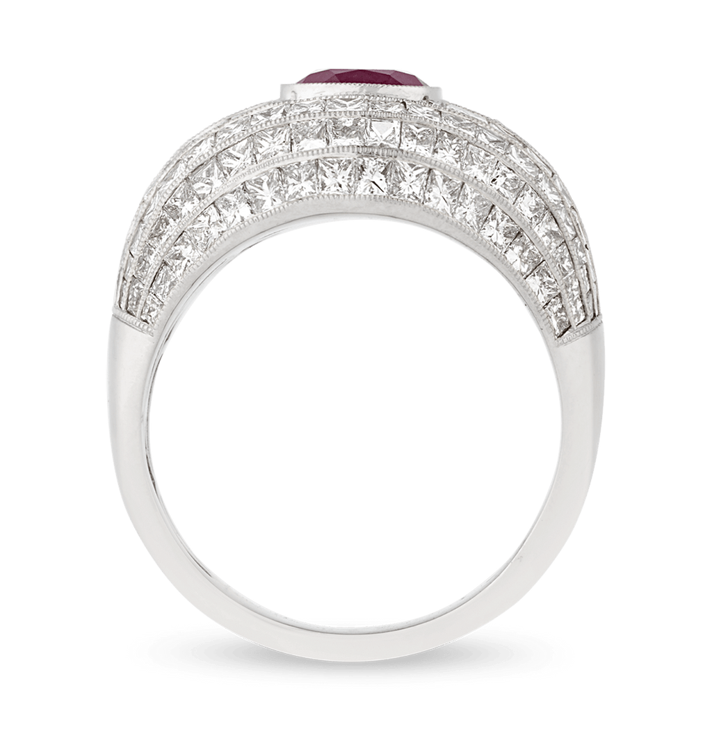 Unheated Burma Ruby Ring, 2.56 carats