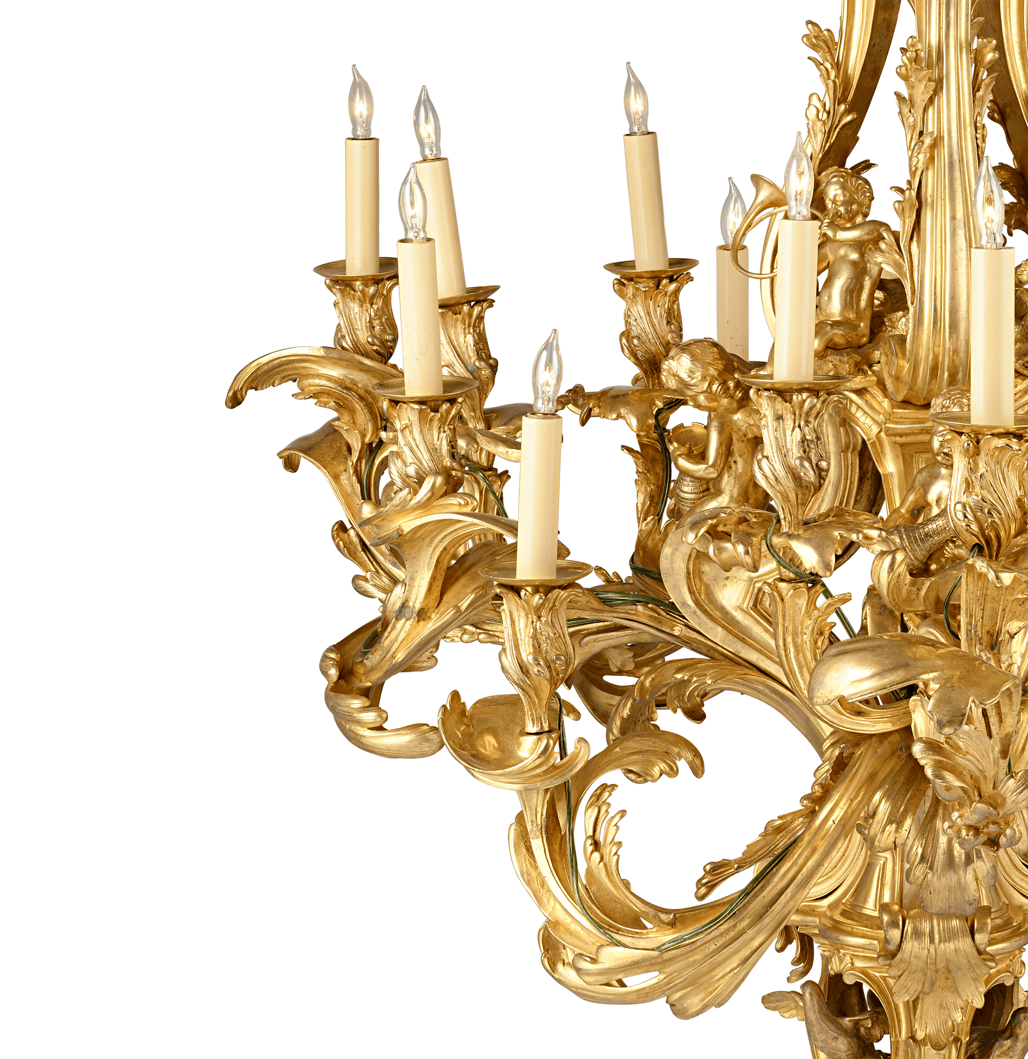 Louis XV-Style Ormolu Chandelier