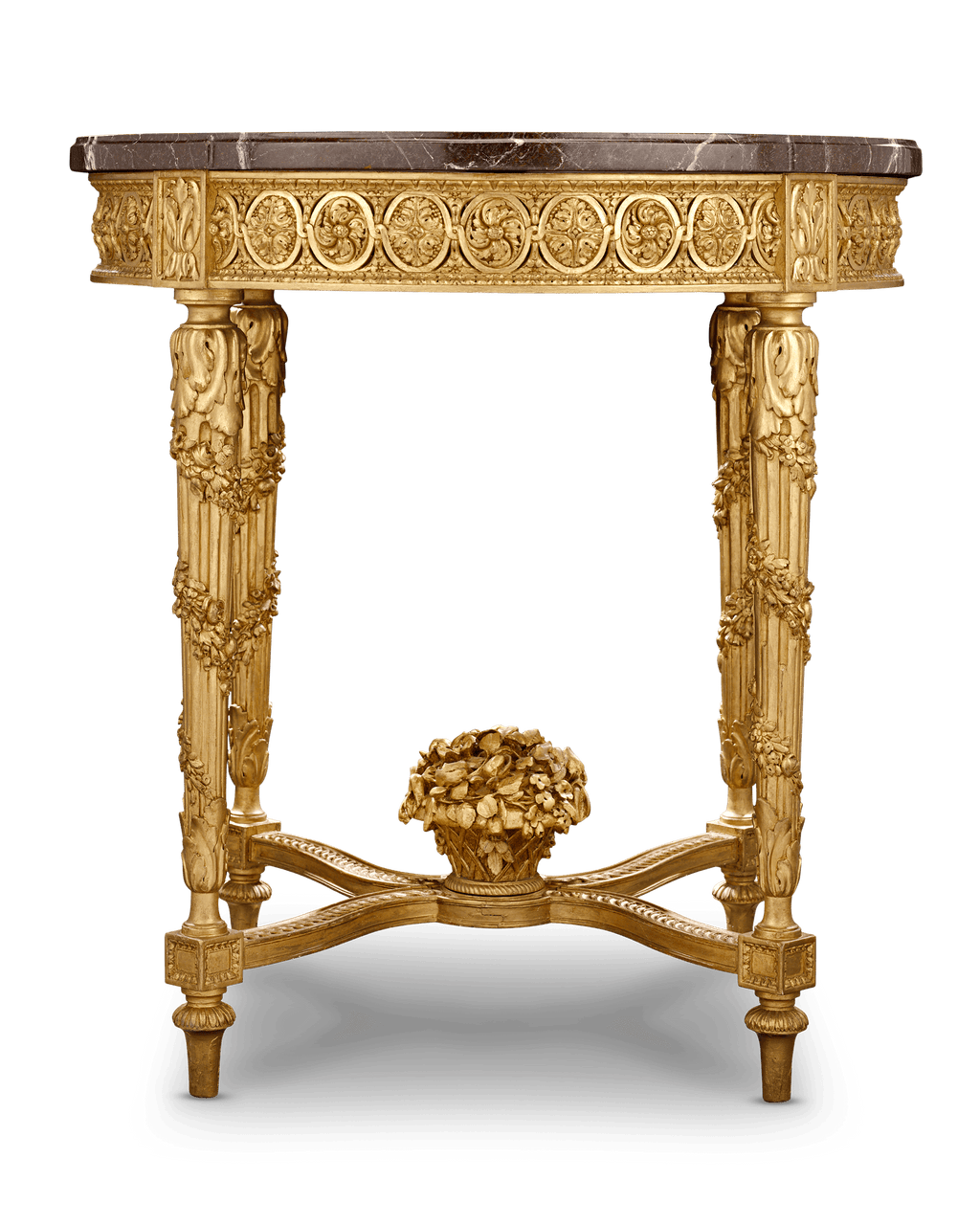 Louis XVI-Style Giltwood Table