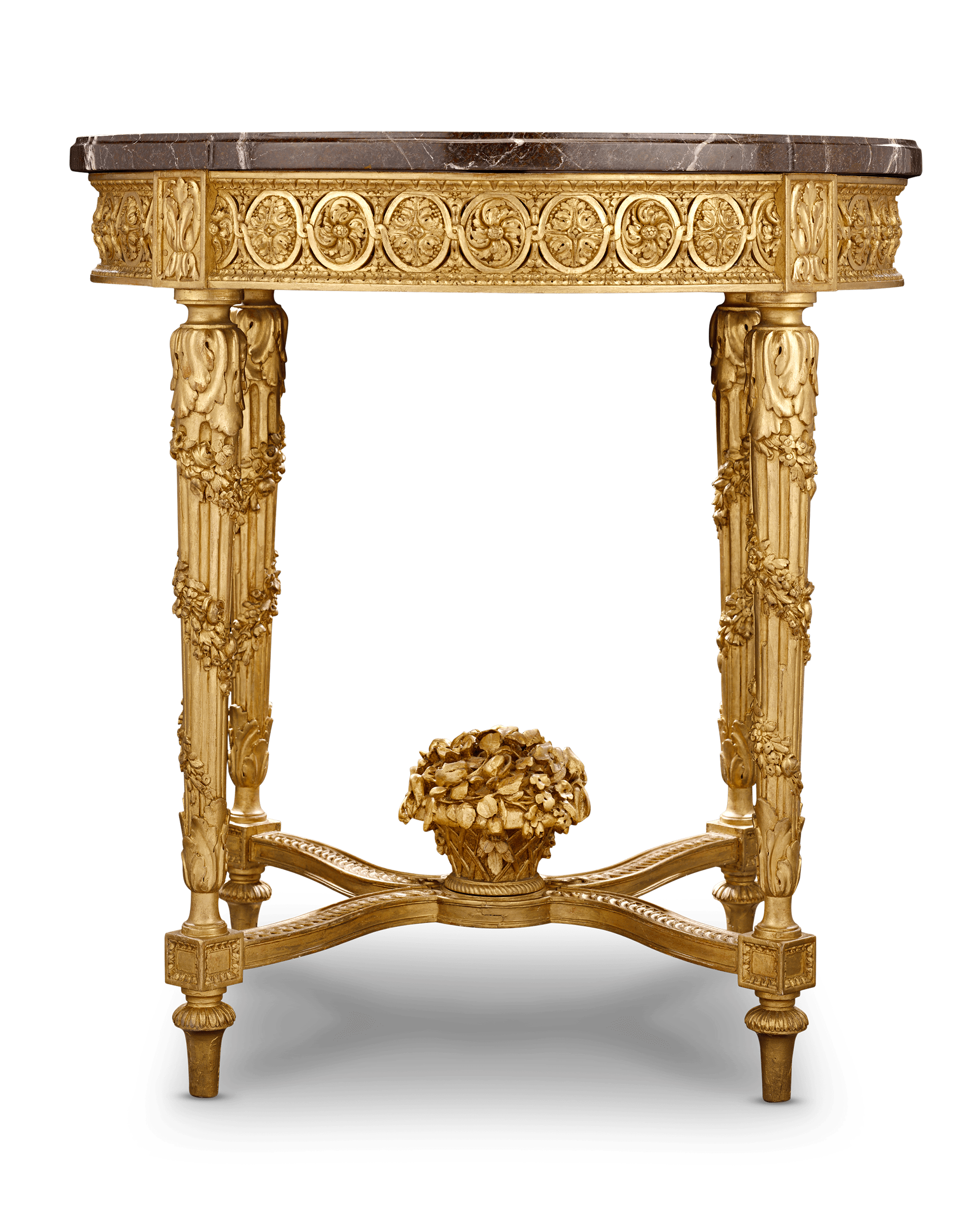 Louis XVI-Style Giltwood Table