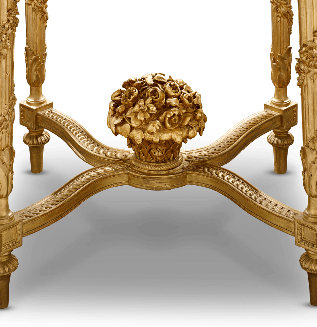Louis XVI-Style Giltwood Table