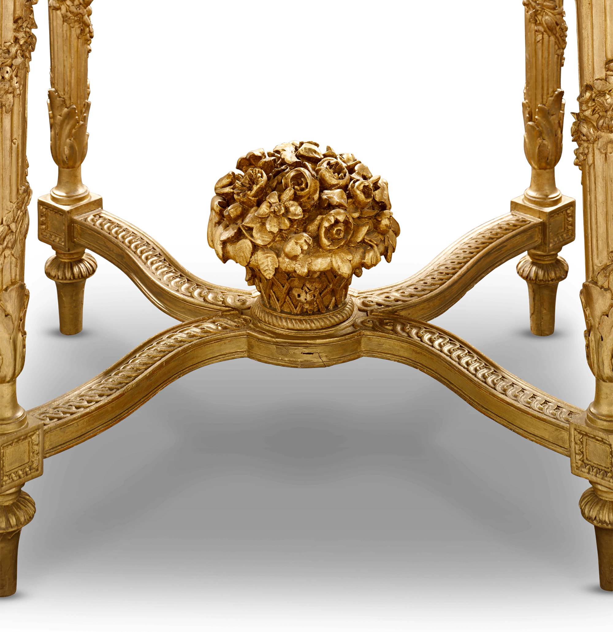 Louis XVI-Style Giltwood Table