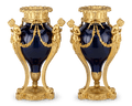 Sèvres Porcelain and Dorè Bronze Vases