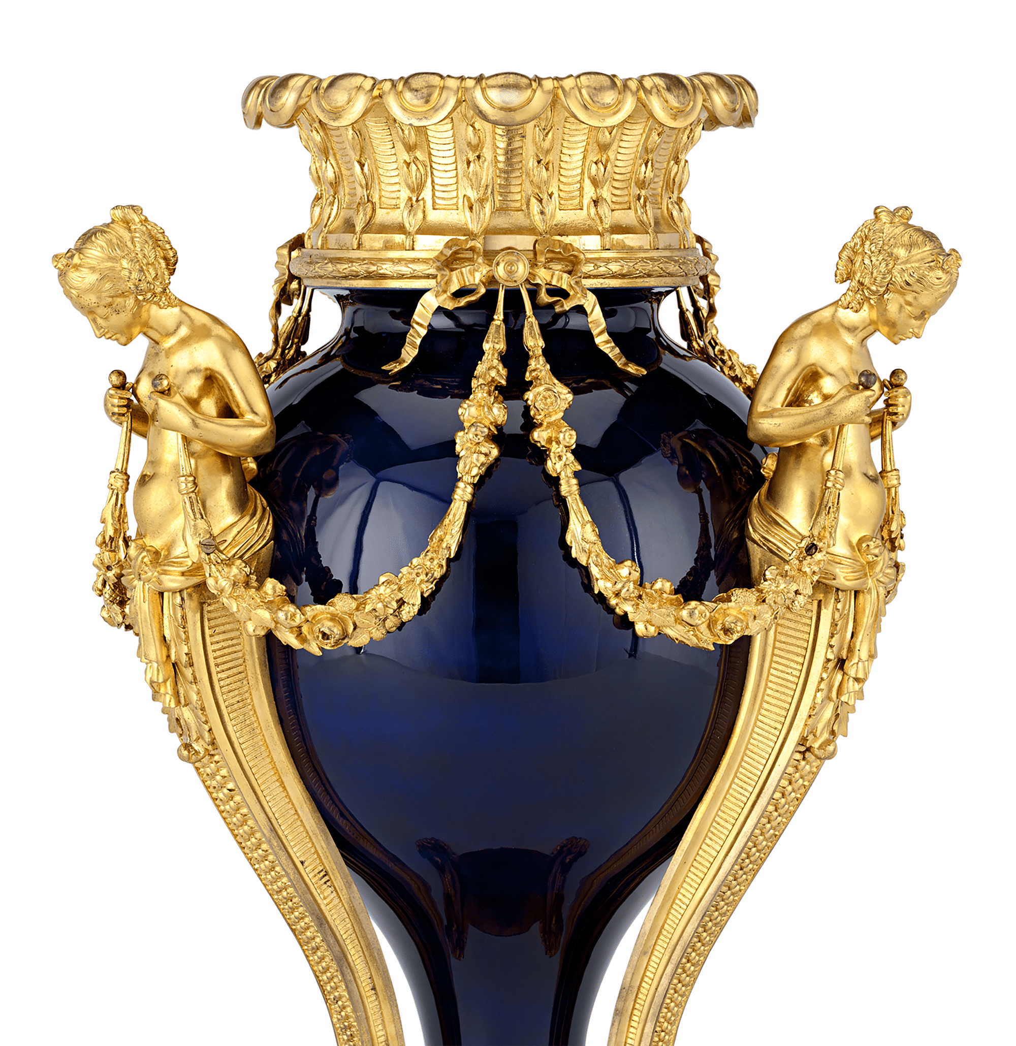 Sèvres Porcelain and Dorè Bronze Vases
