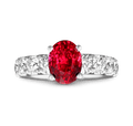 Untreated Mozambique Ruby Ring, 4.04 Carats