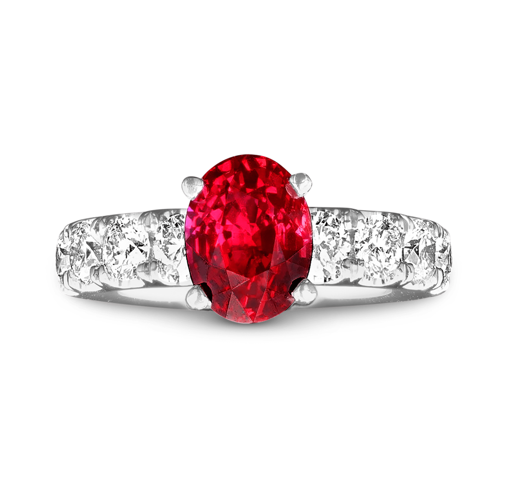Untreated Mozambique Ruby Ring, 4.04 Carats