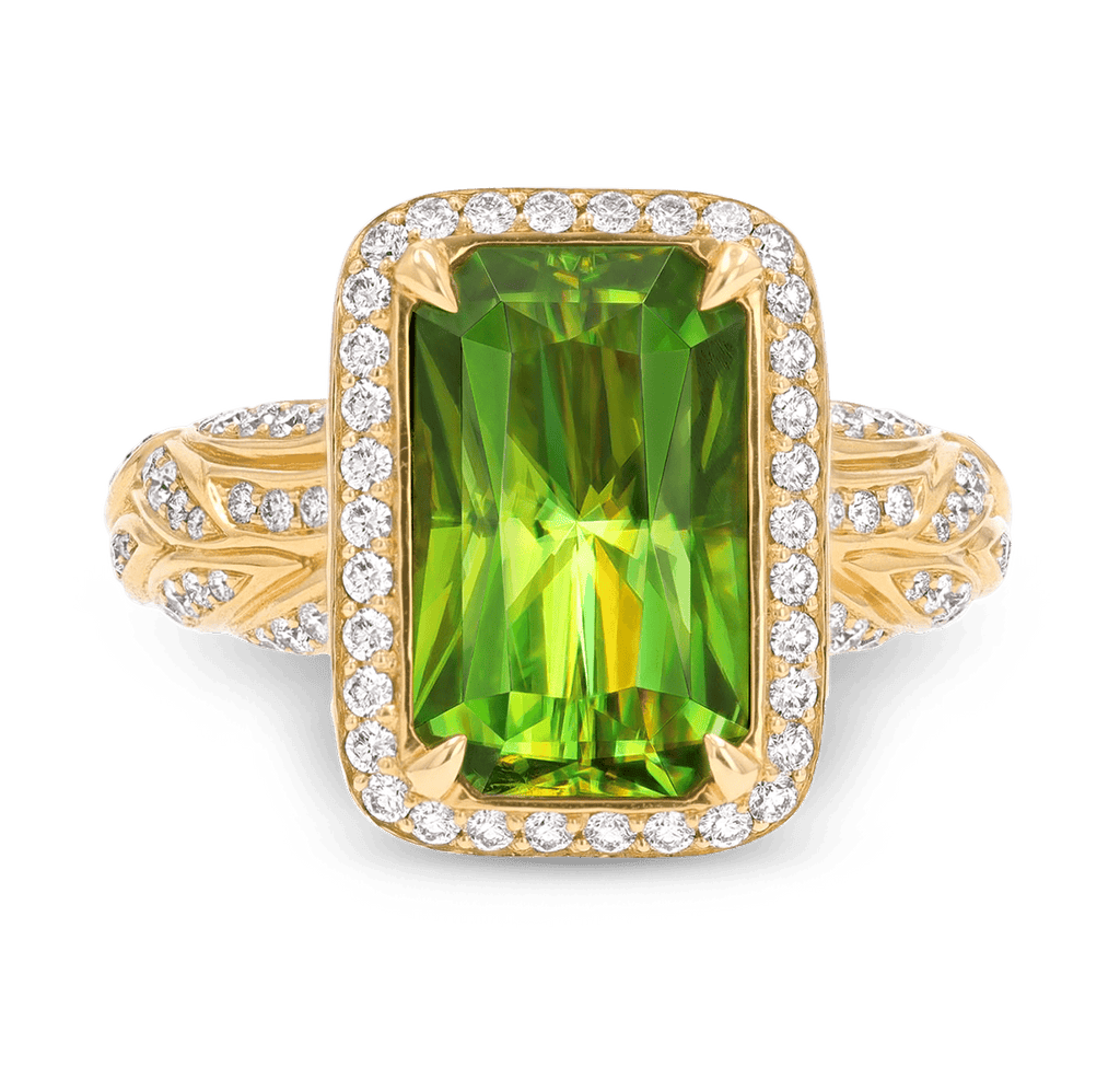 Kat Florence Sphene Ring, 6.66 Carats