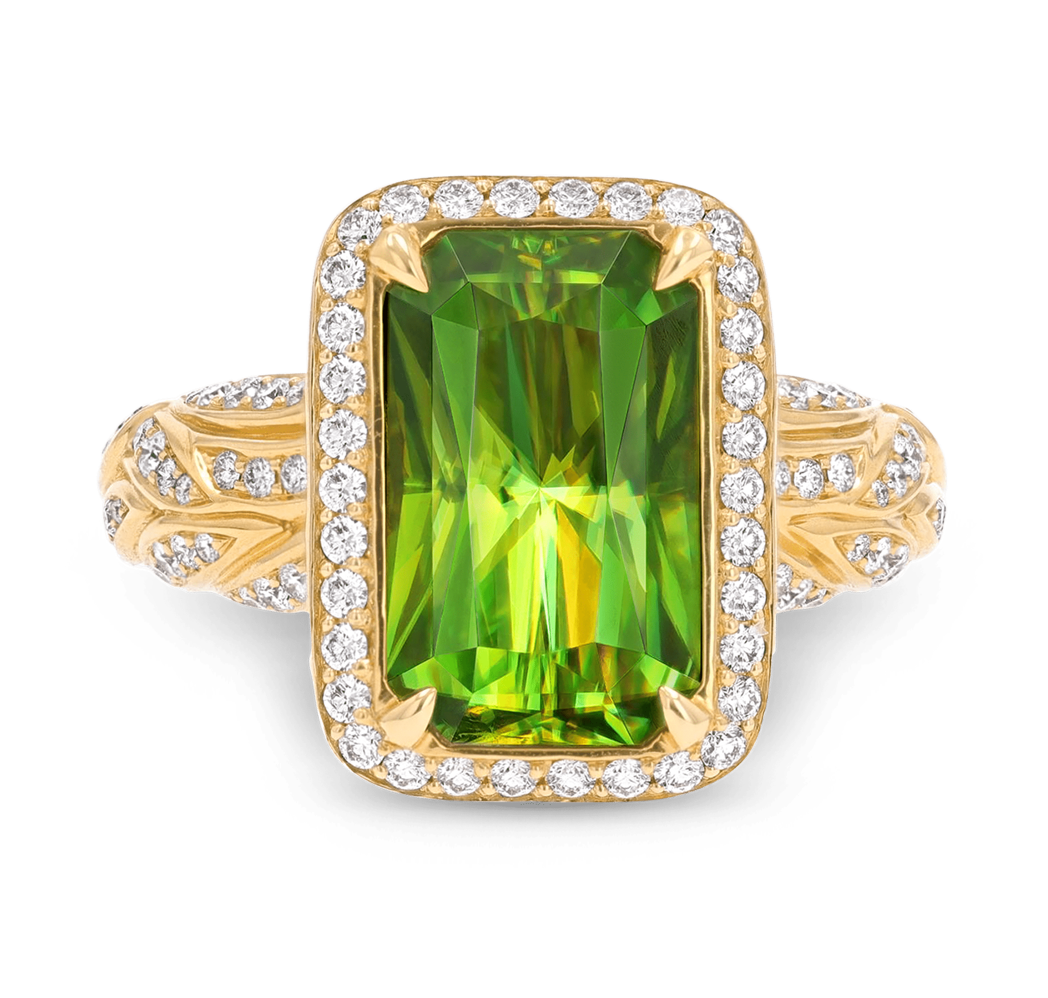 Kat Florence Sphene Ring, 6.66 Carats