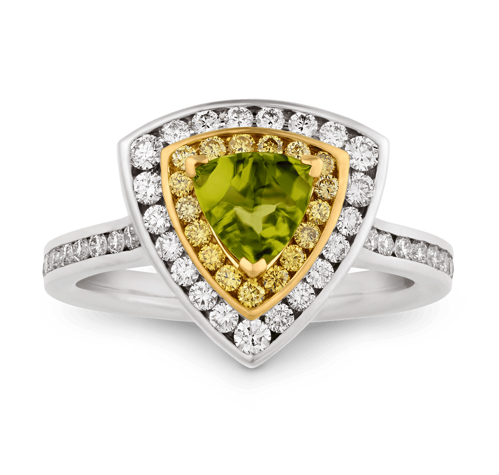 Extraterrestrial Peridot Ring, 0.99 Carats