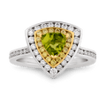 Extraterrestrial Peridot Ring, 0.99 Carats