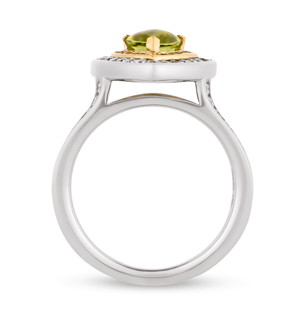 Extraterrestrial Peridot Ring, 0.99 Carats