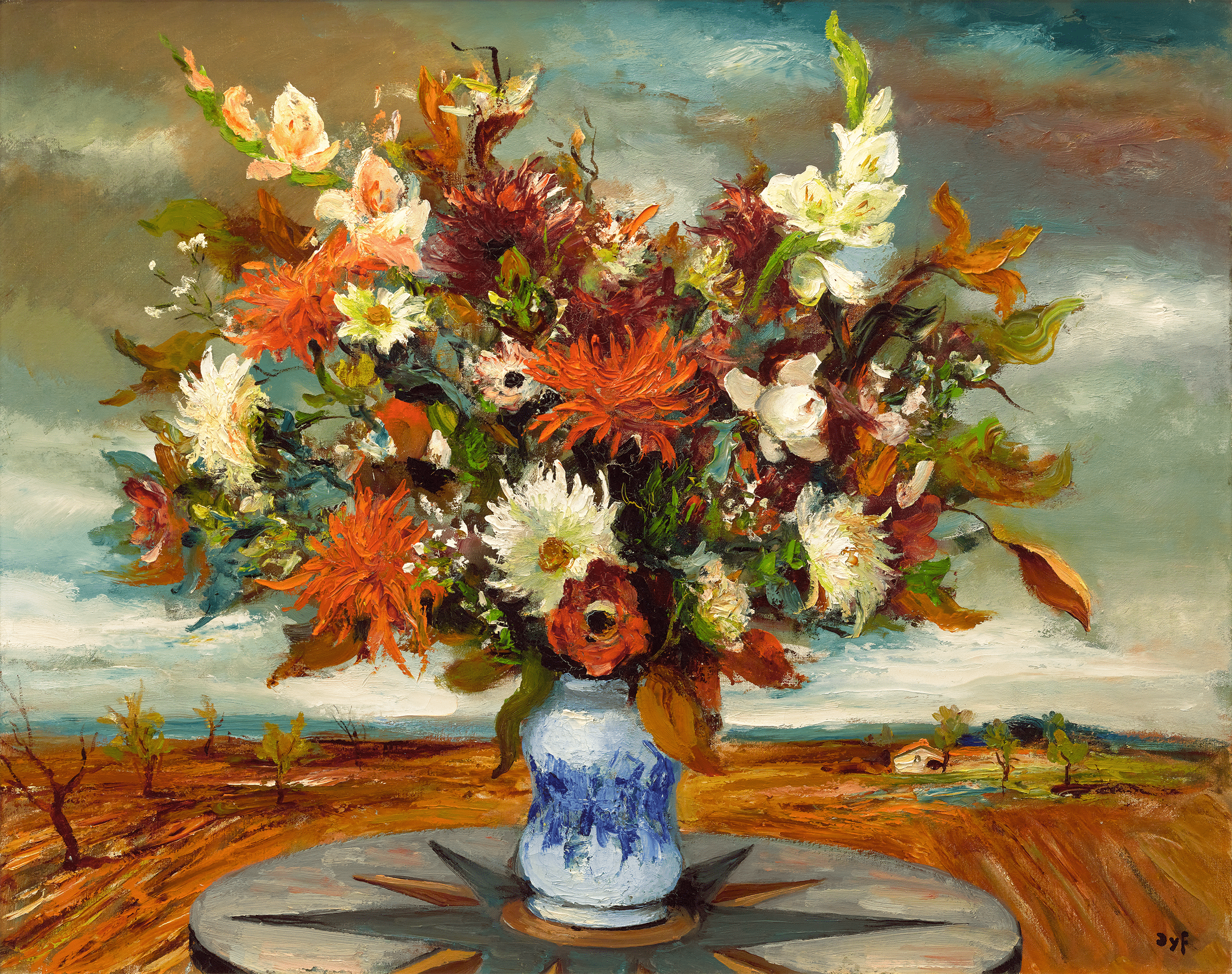 Grandes fleurs by Marcel Dyf