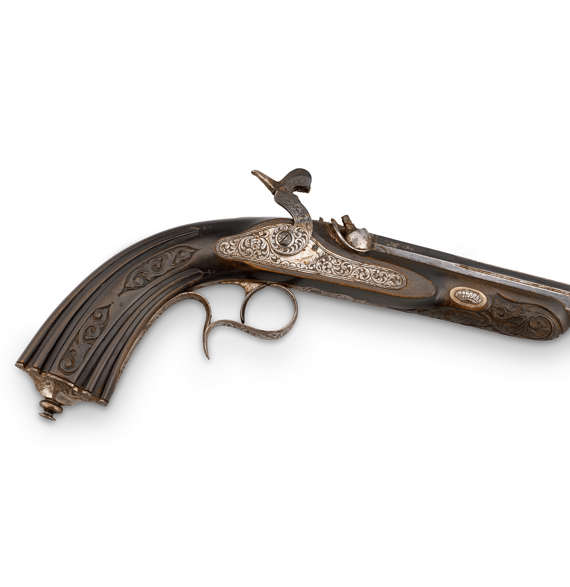 First Prize Set of Percussion Pistols by H. Tourey of Liège