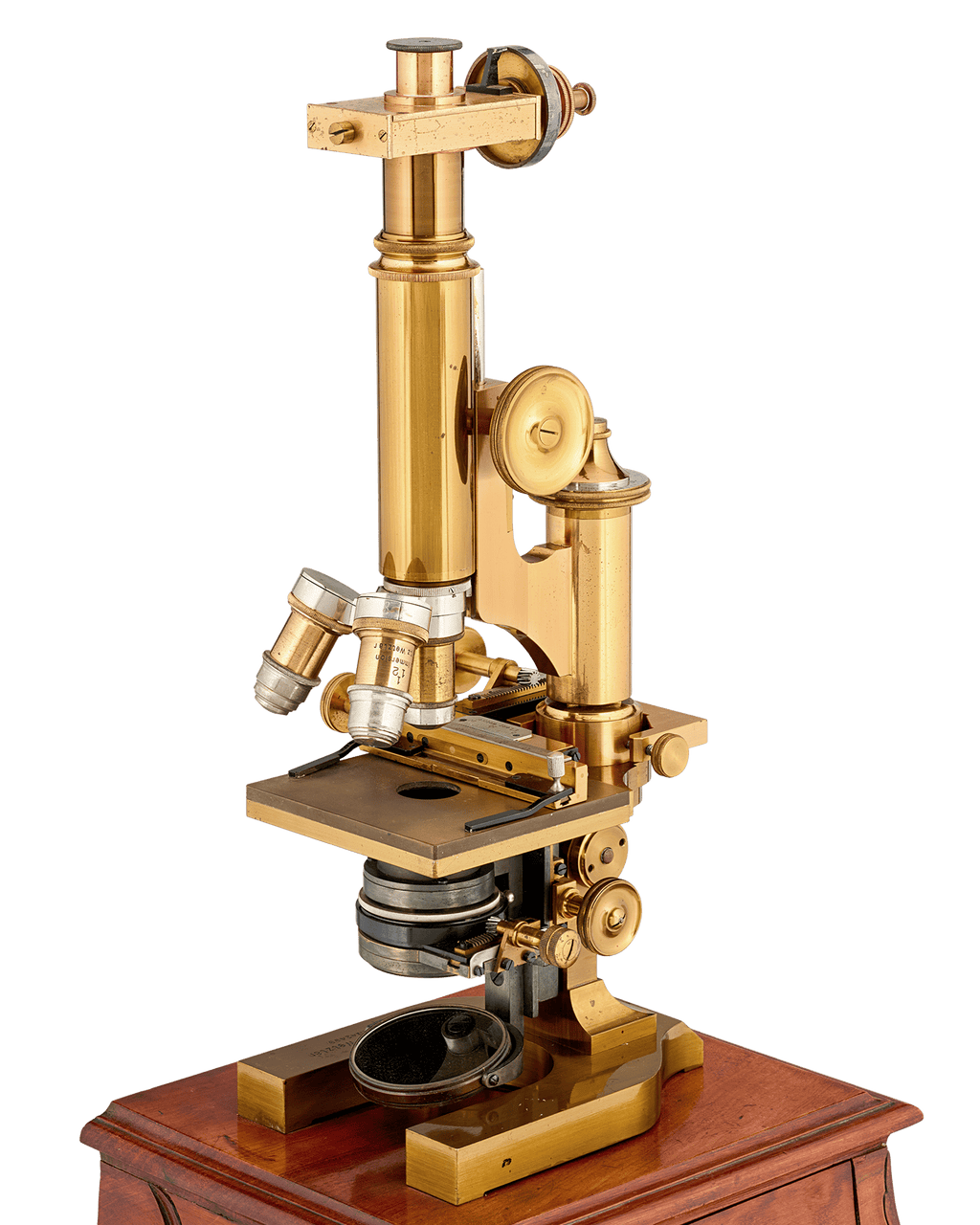 Leitz Brass Compound Microscope
